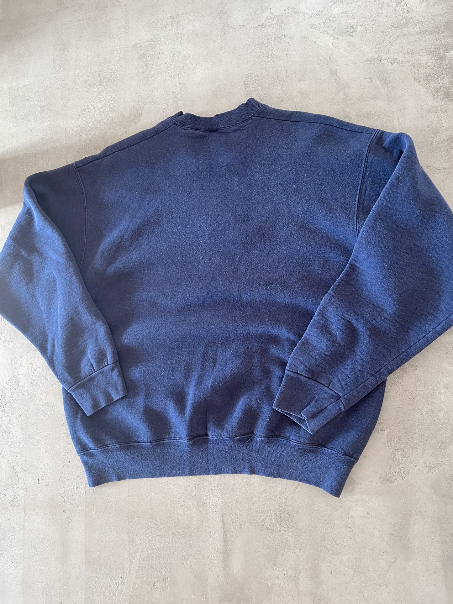 NAVY PORSCHE SWEATER - 1990S - L