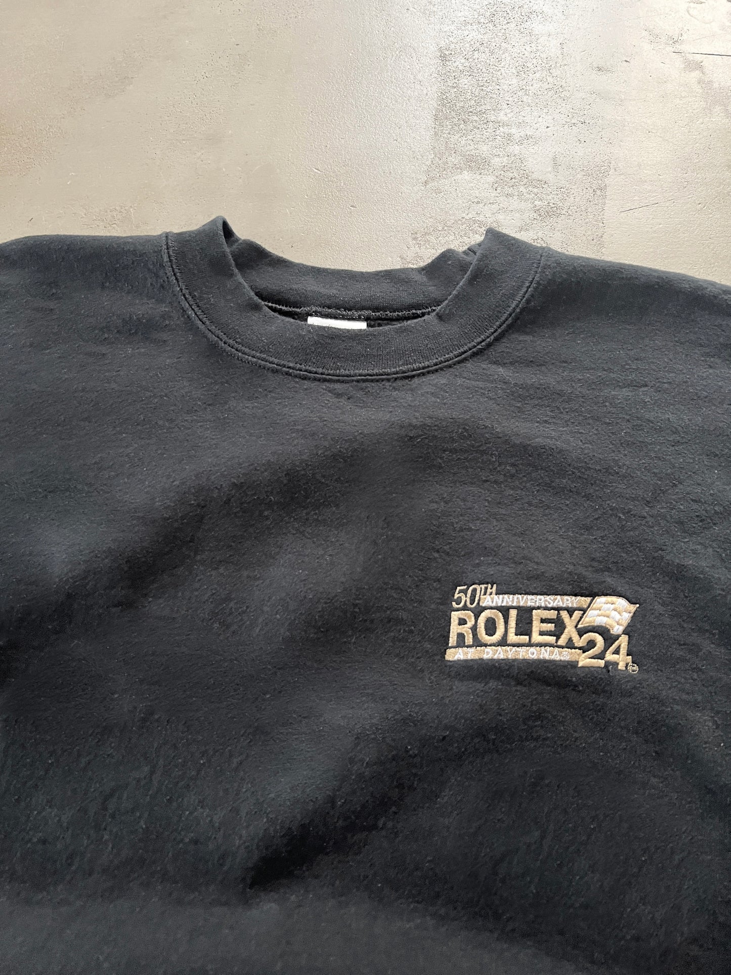 BLACK ROLEX DAYTONA RACING SWEATER - 2000S - XL/L