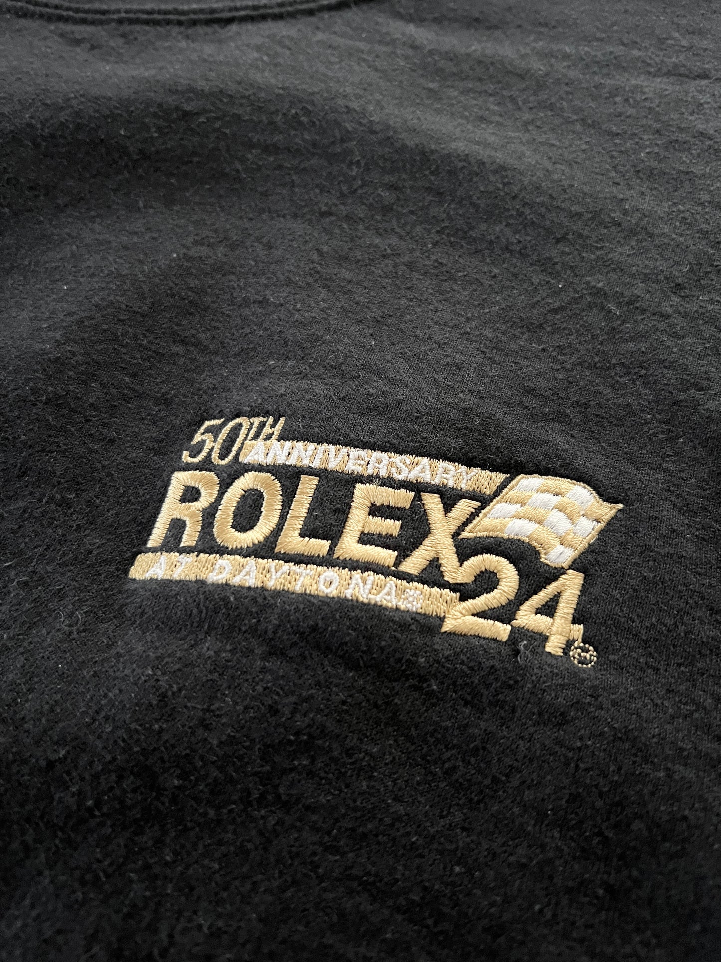 BLACK ROLEX DAYTONA RACING SWEATER - 2000S - XL/L