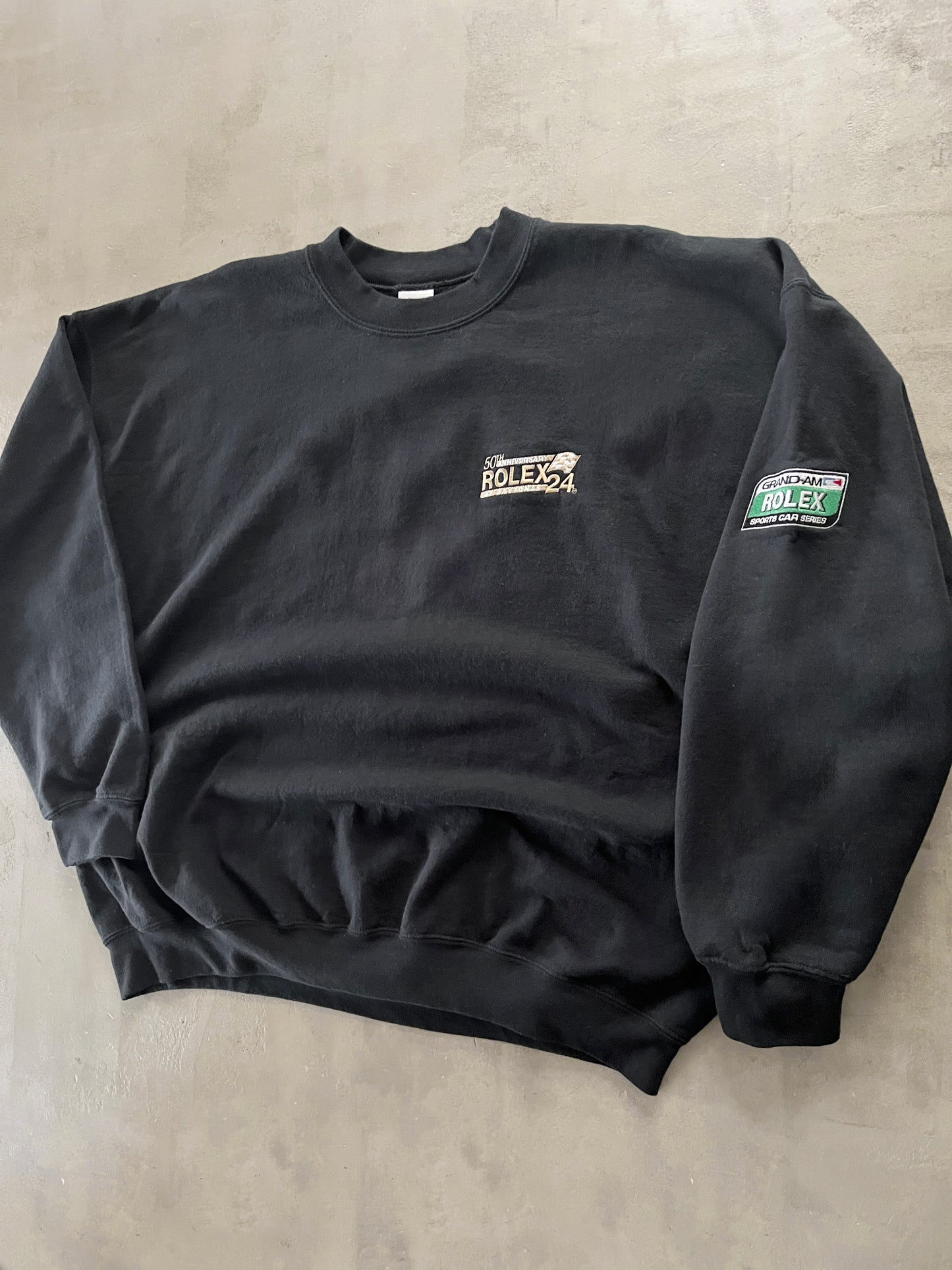 BLACK ROLEX DAYTONA RACING SWEATER - 2000S - XL/L