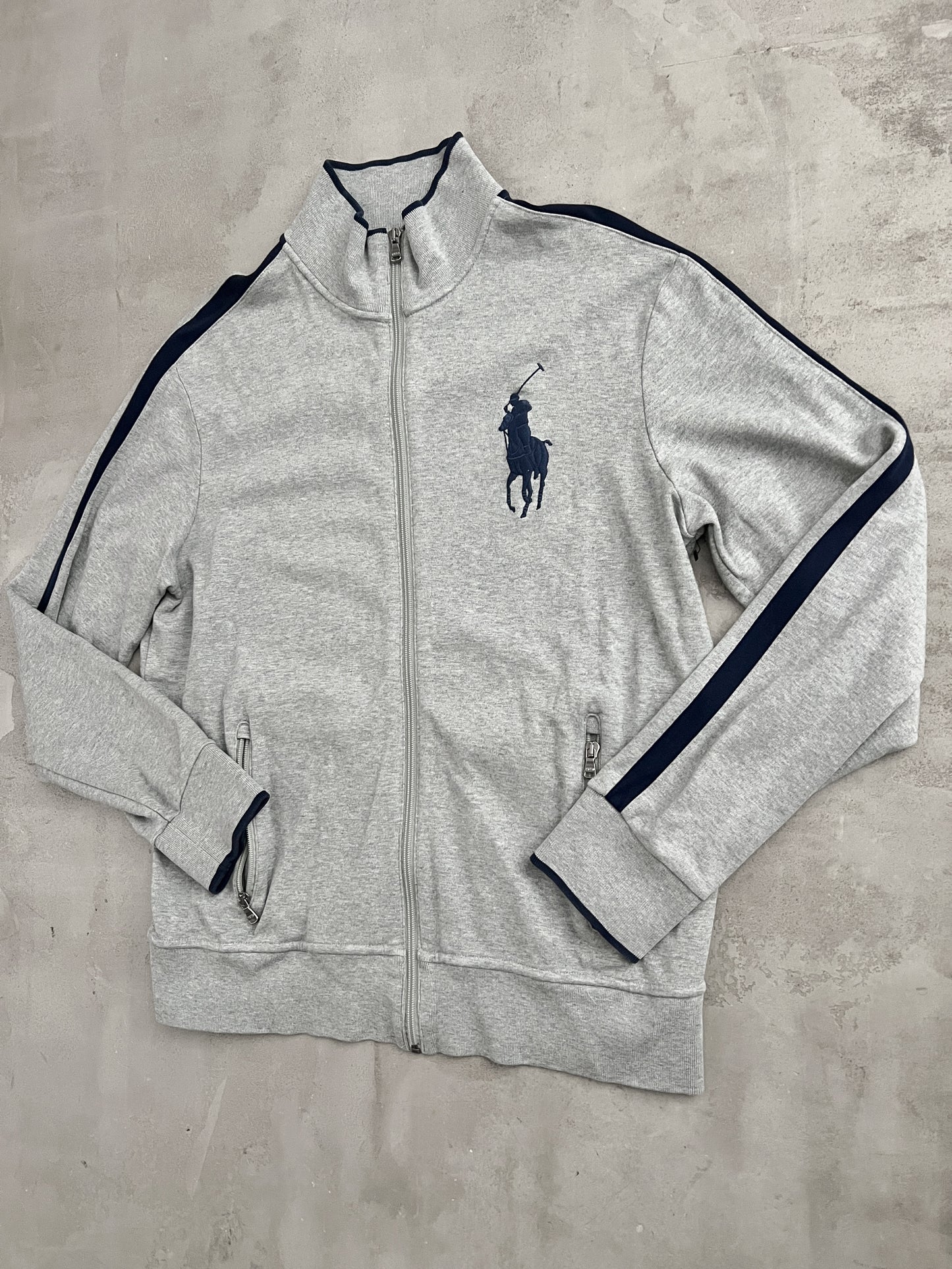 GREY POLO RALPH LAUREN JACKET - 2000S - XL/L
