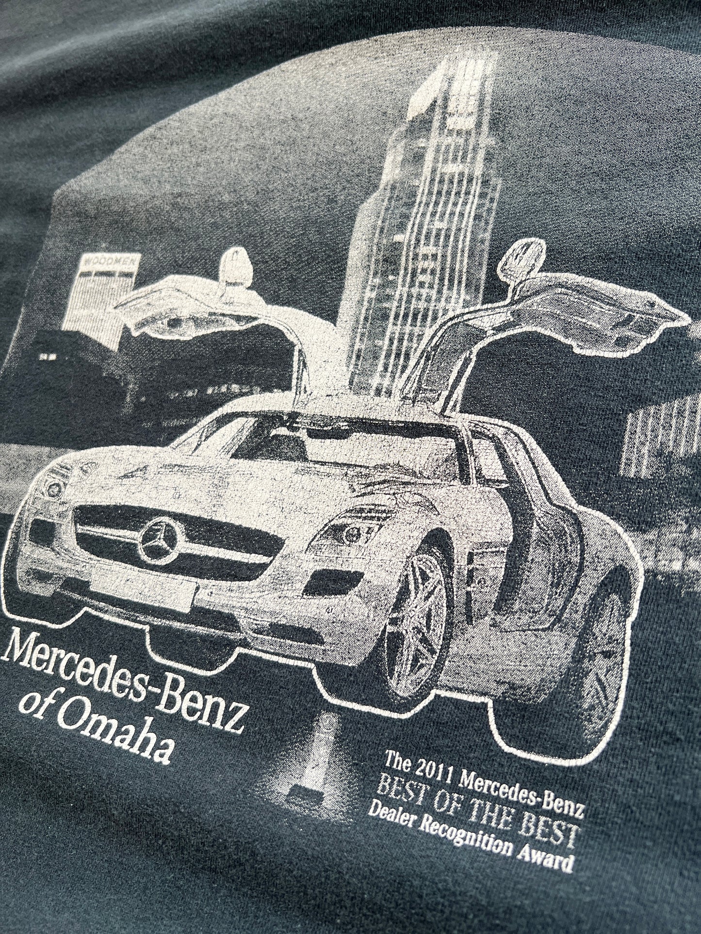 FADED BLACK MERCEDES BENZ SLS TEE - 2000S - L