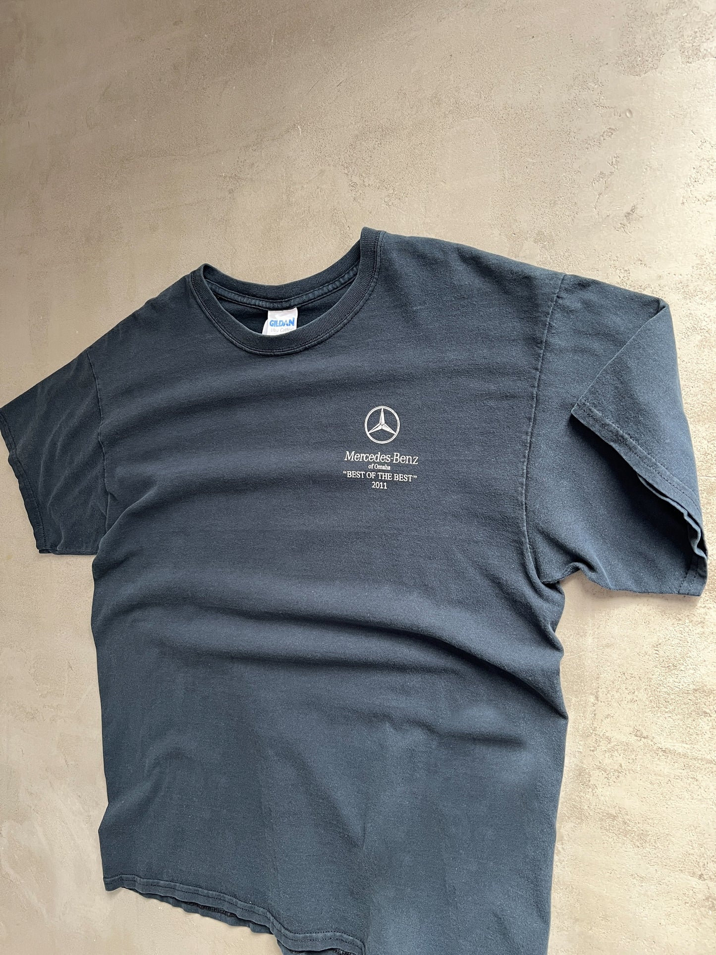 FADED BLACK MERCEDES BENZ SLS TEE - 2000S - L