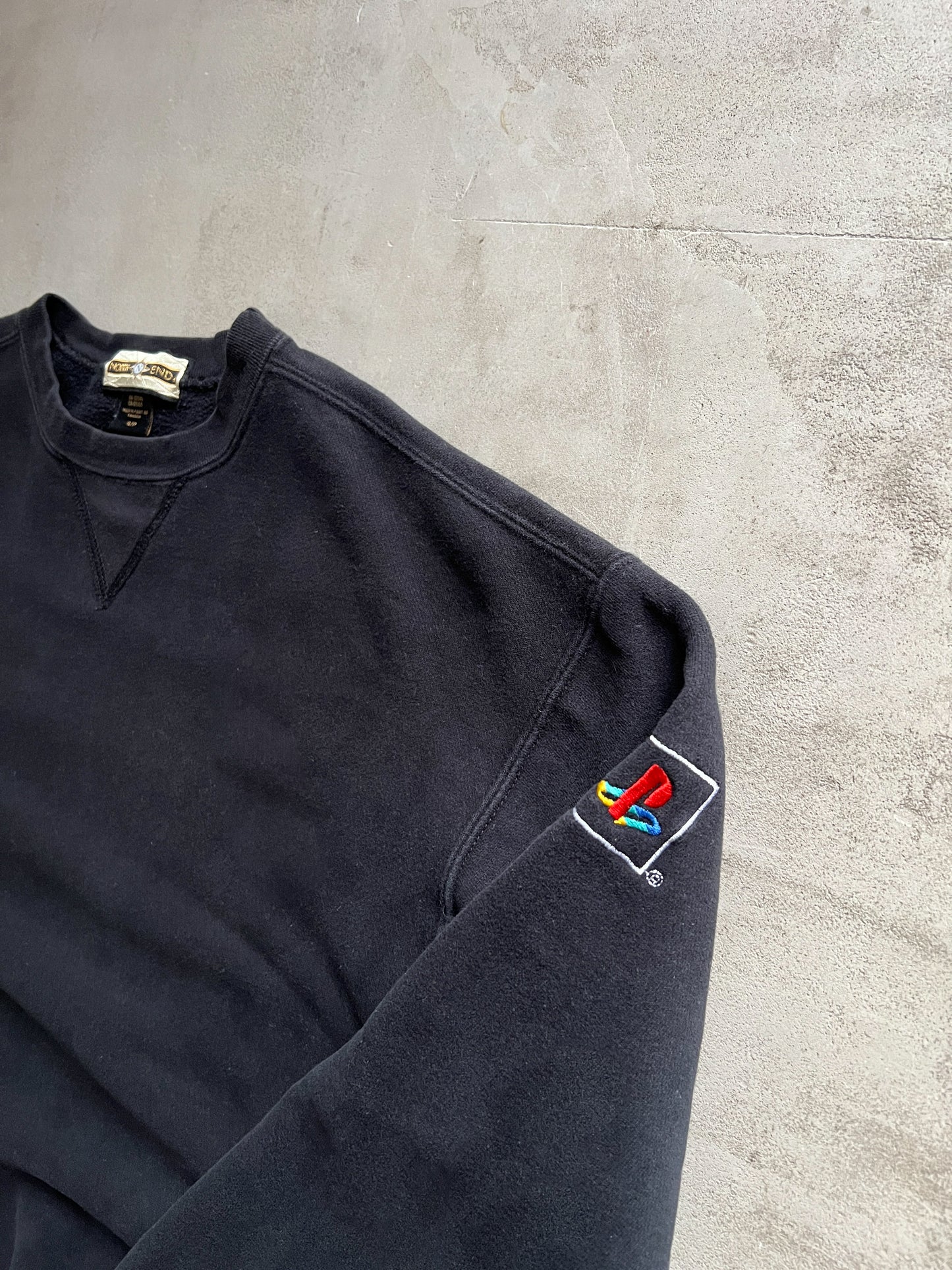BLACK PLAYSTATION SWEATER - 2000S - S