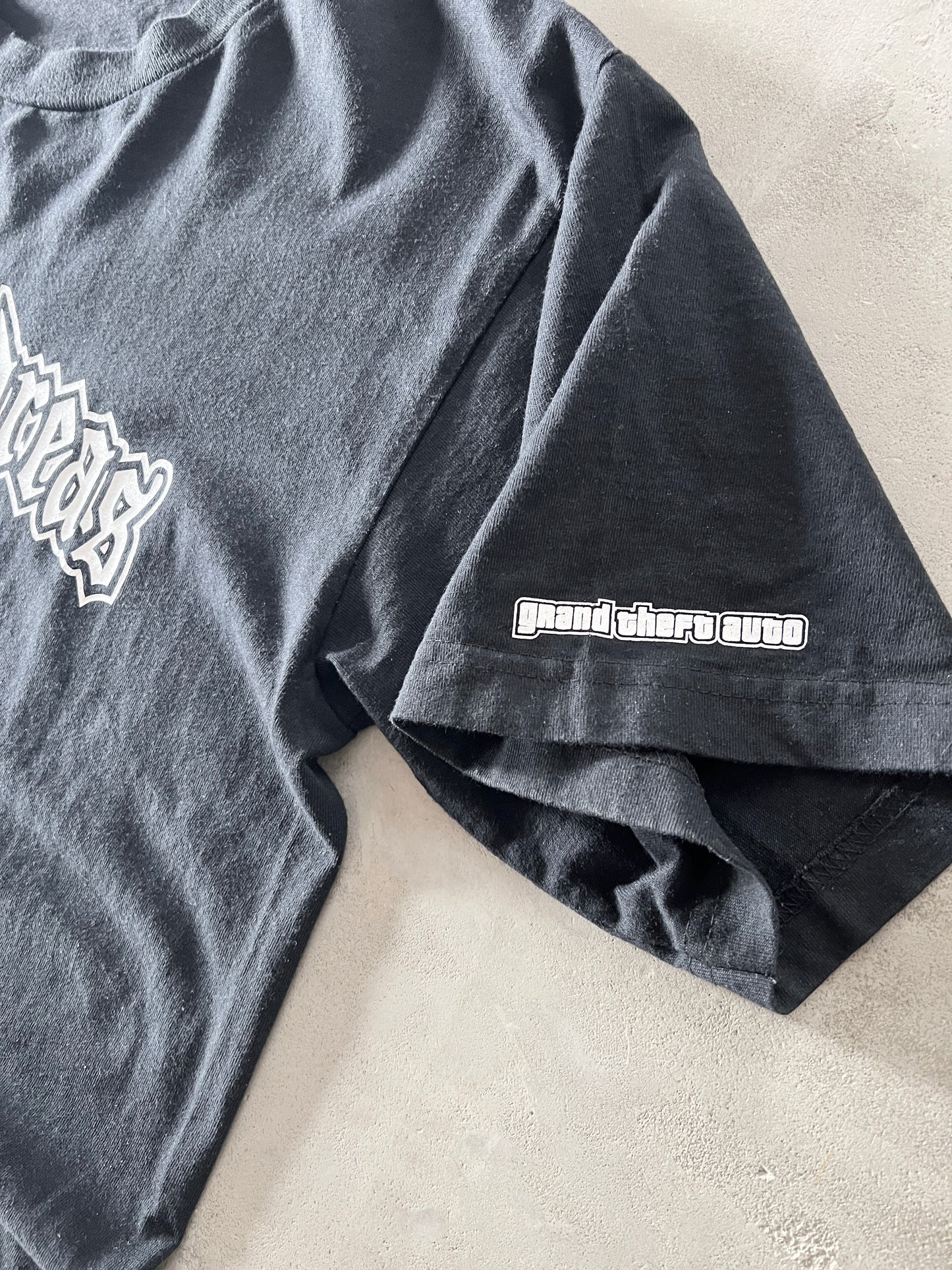 BLACK GTA SAN ANDREAS TEE - 2000S - L