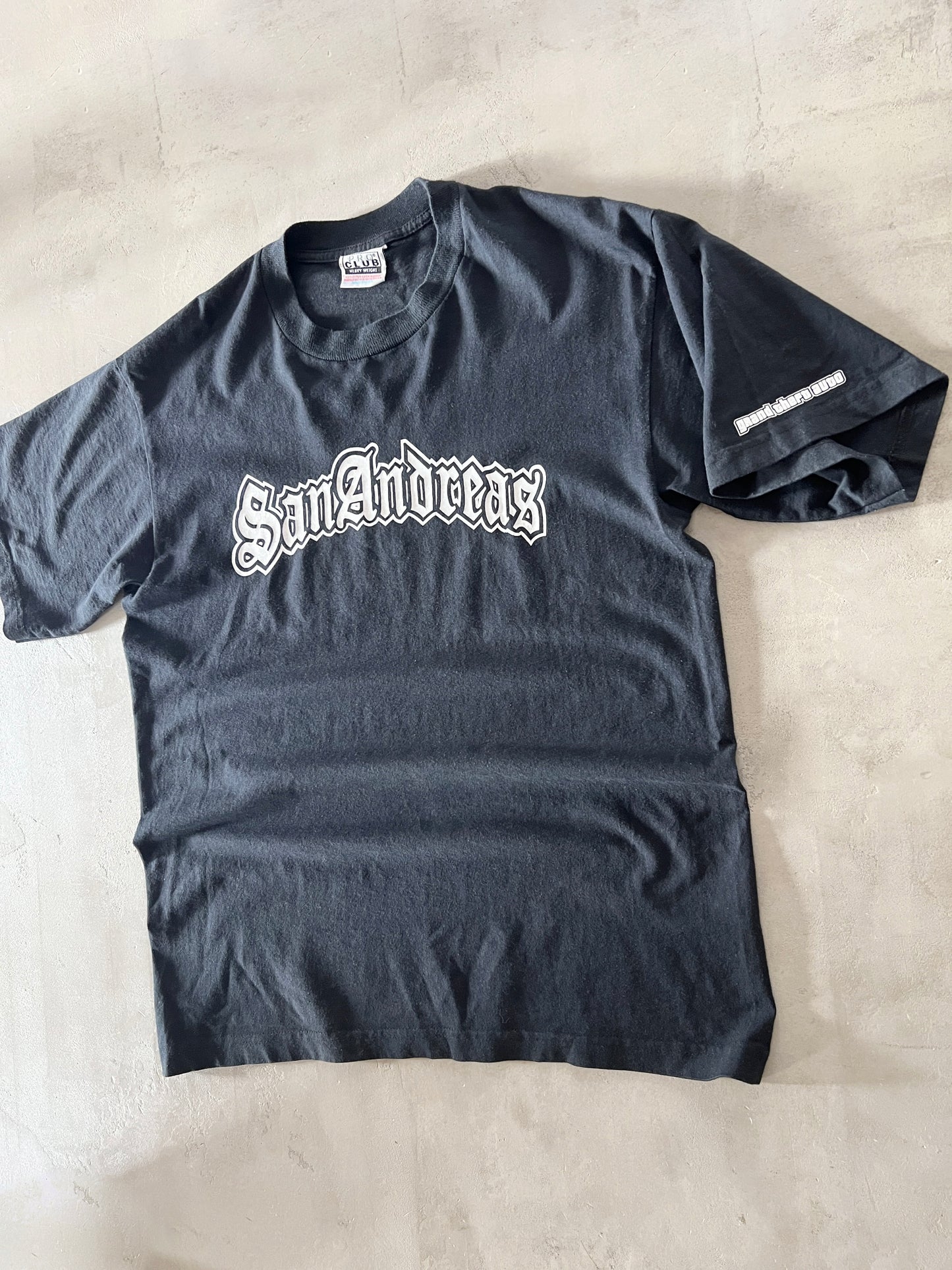 BLACK GTA SAN ANDREAS TEE - 2000S - L