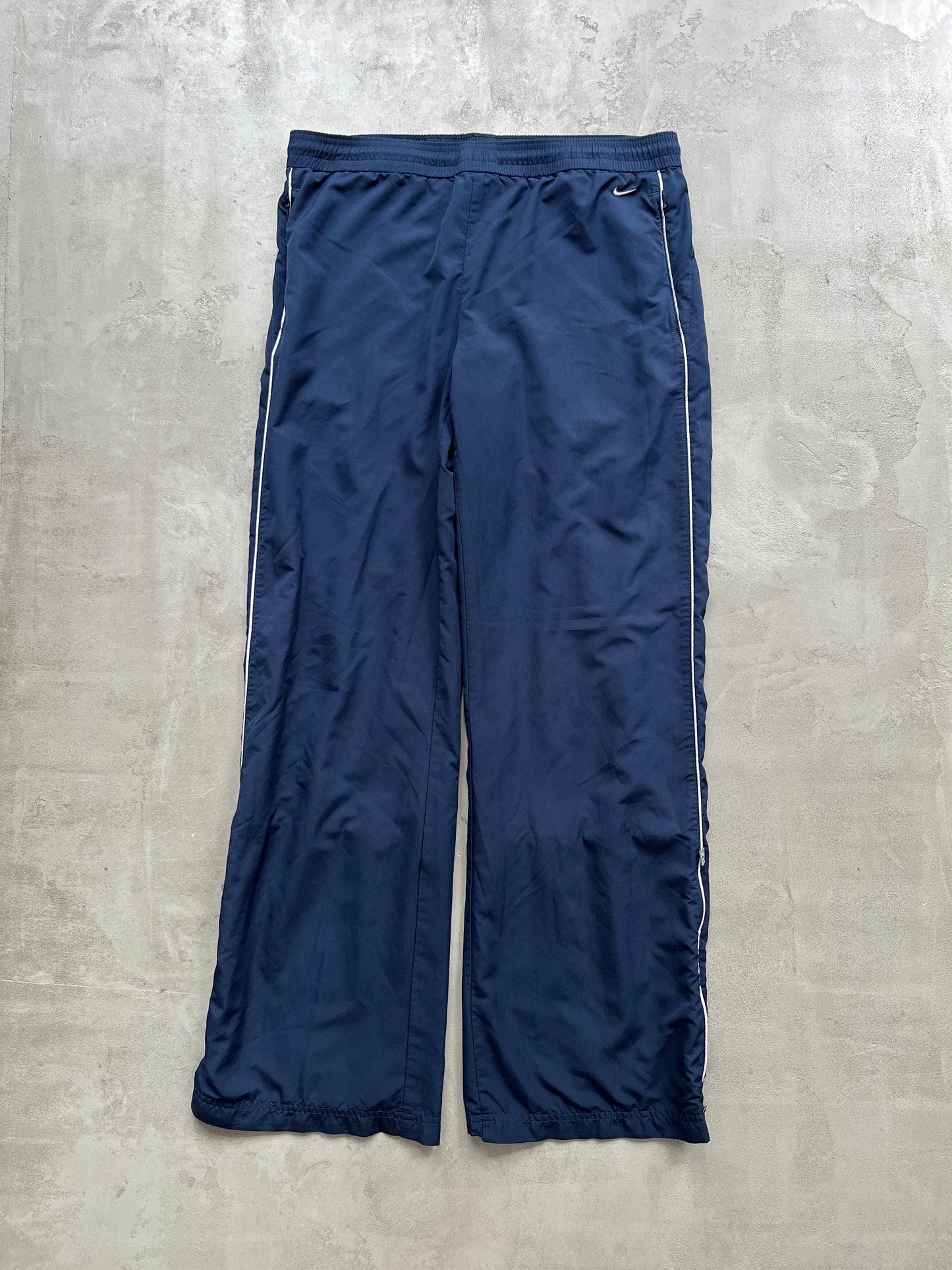 NAVY NIKE TRACK PANTS - 2000S - WOMENS S