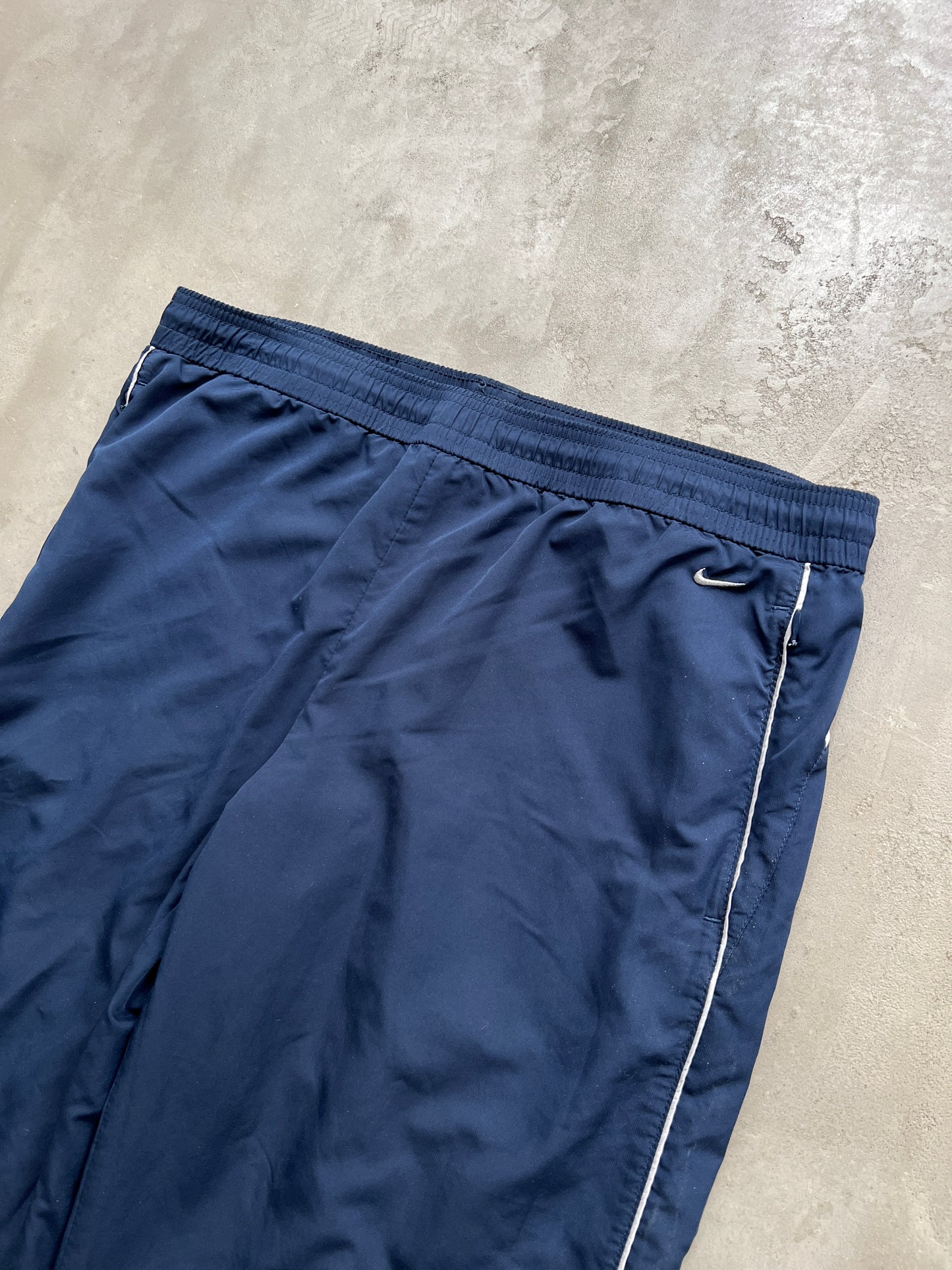 NAVY NIKE TRACK PANTS - 2000S - WOMENS S