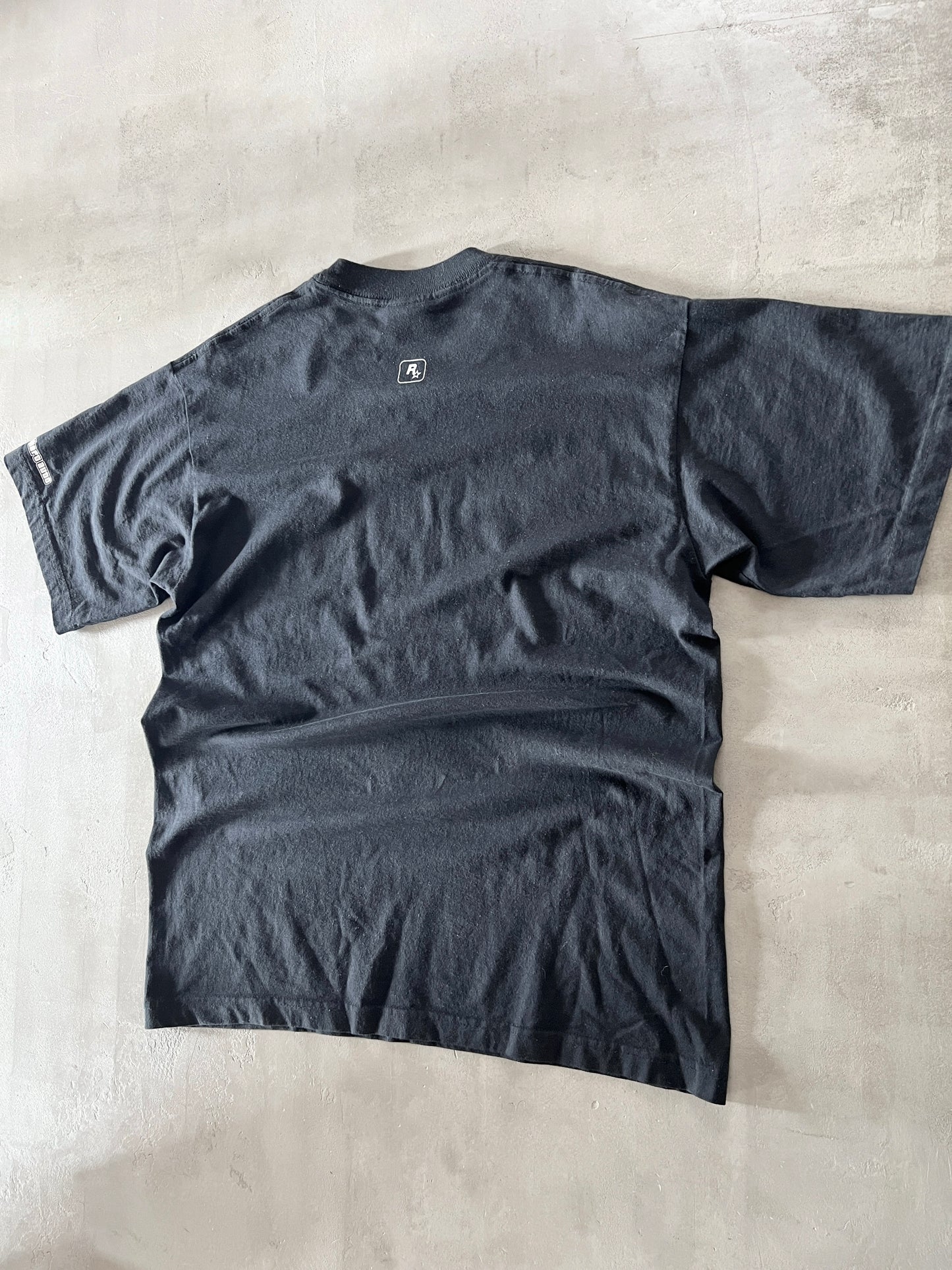 BLACK GTA SAN ANDREAS TEE - 2000S - L