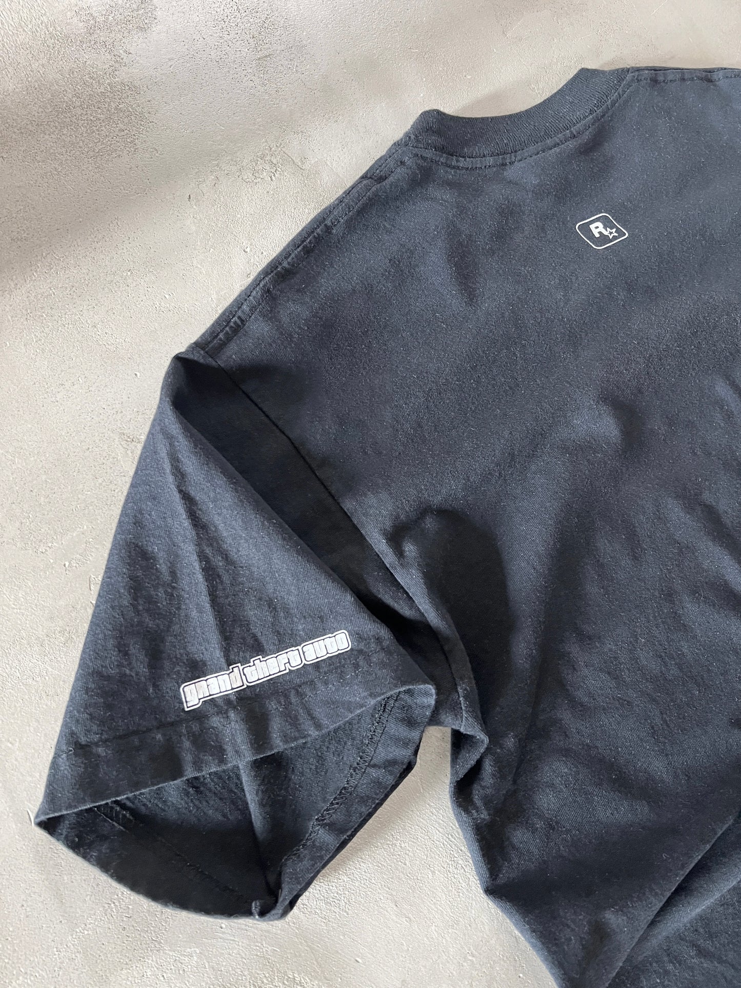 BLACK GTA SAN ANDREAS TEE - 2000S - L