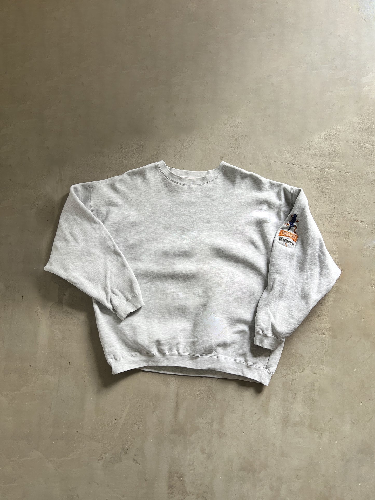 GREY MARLBORO SWEATER - 1990S - XL/L
