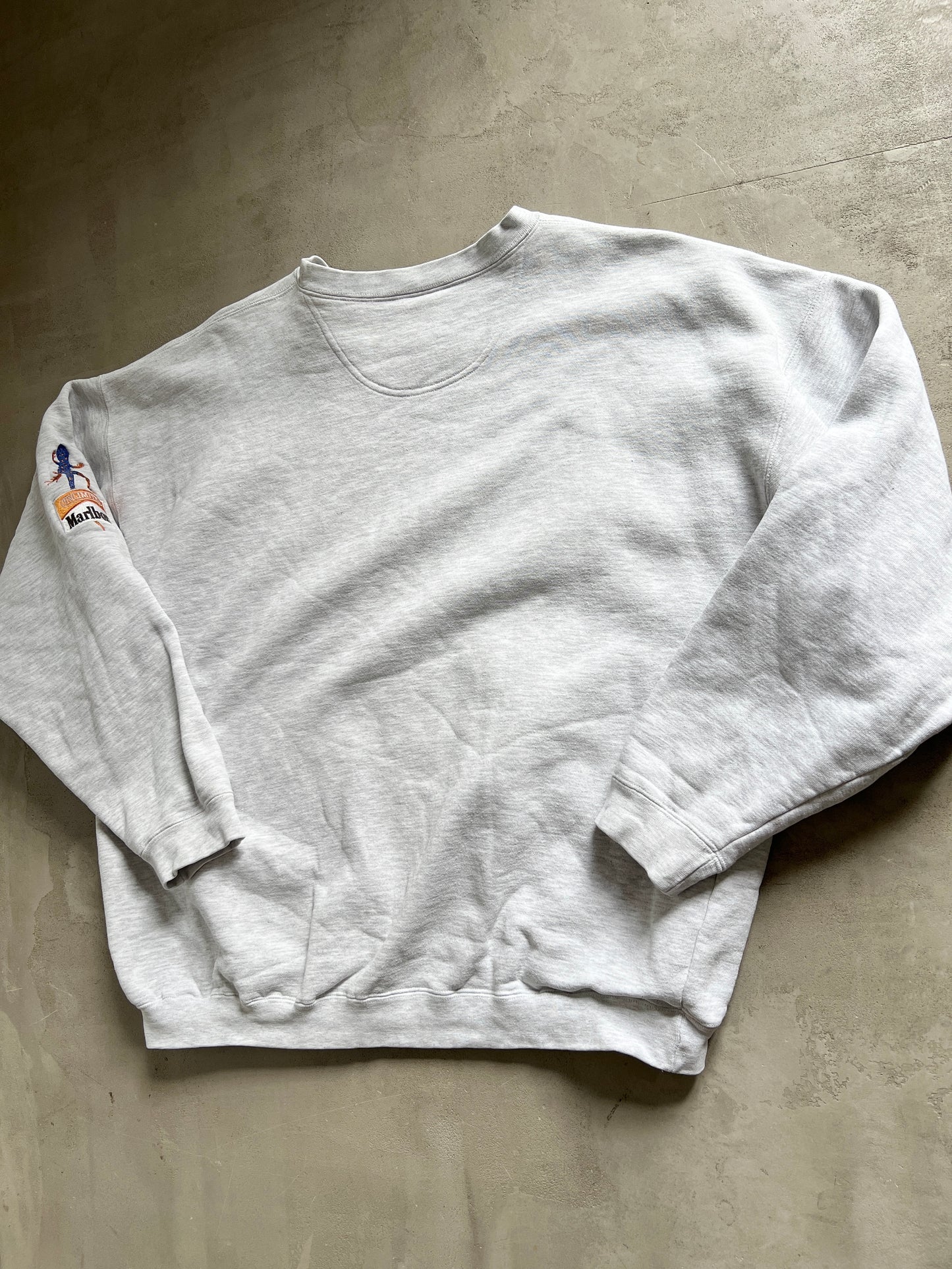 GREY MARLBORO SWEATER - 1990S - XL/L