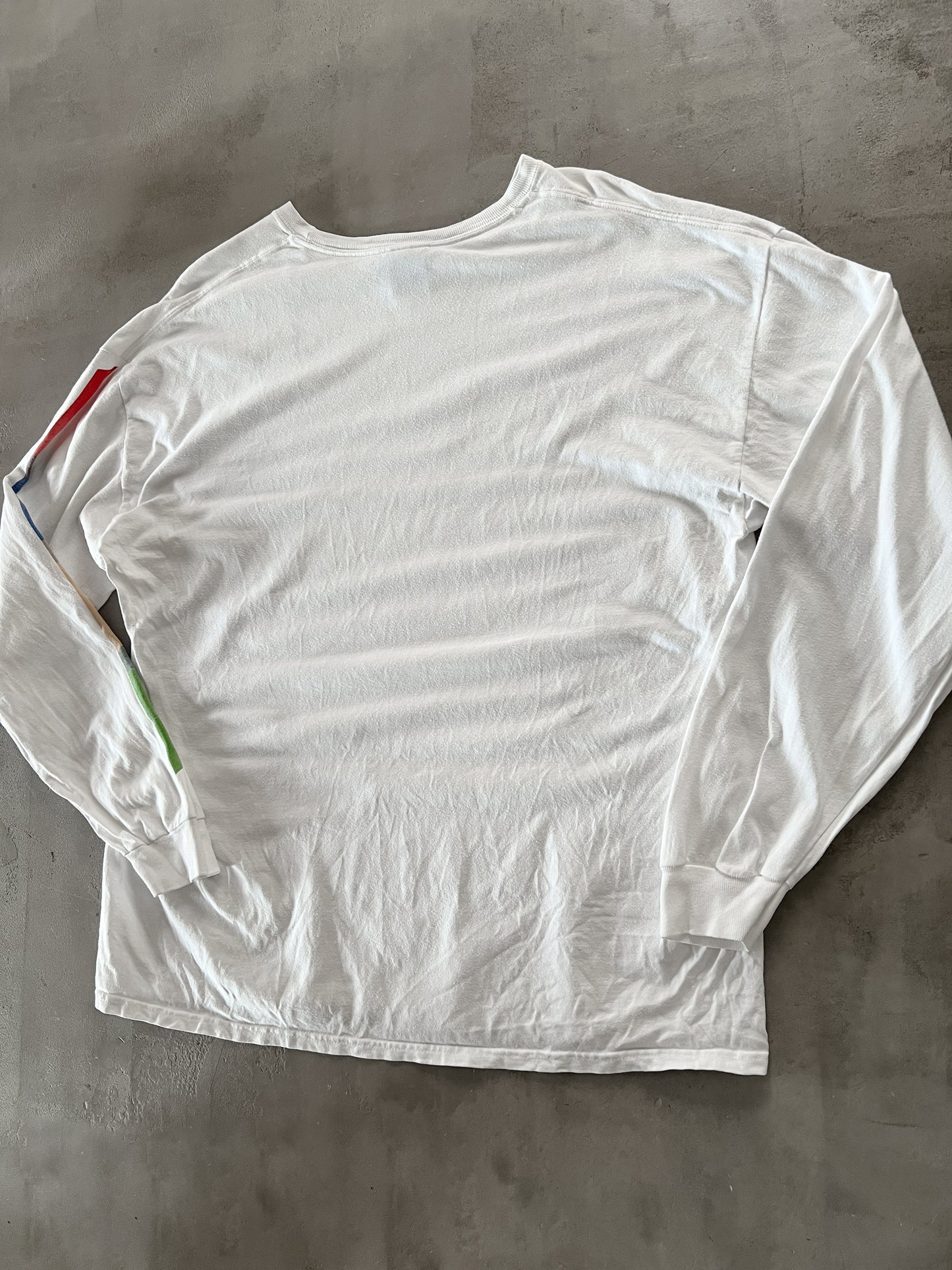 WHITE EBAY LONGSLEEVE - 2000S - XL/L