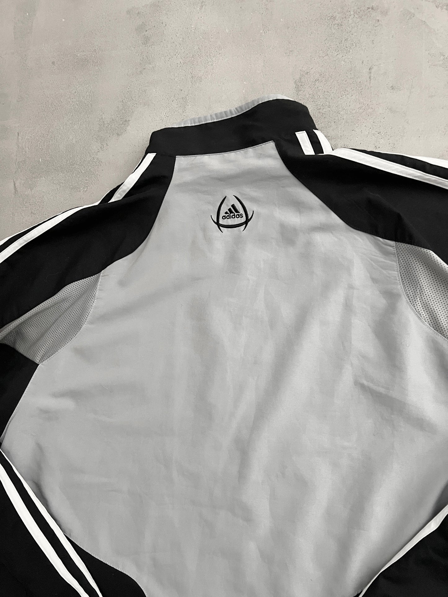 GREY REAL MADRID TRACK JACKET - 2004 - L