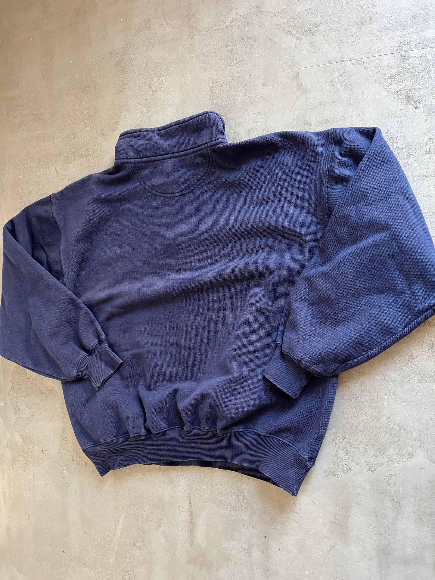 NAVY SONY HALF ZIP - 1990S - M