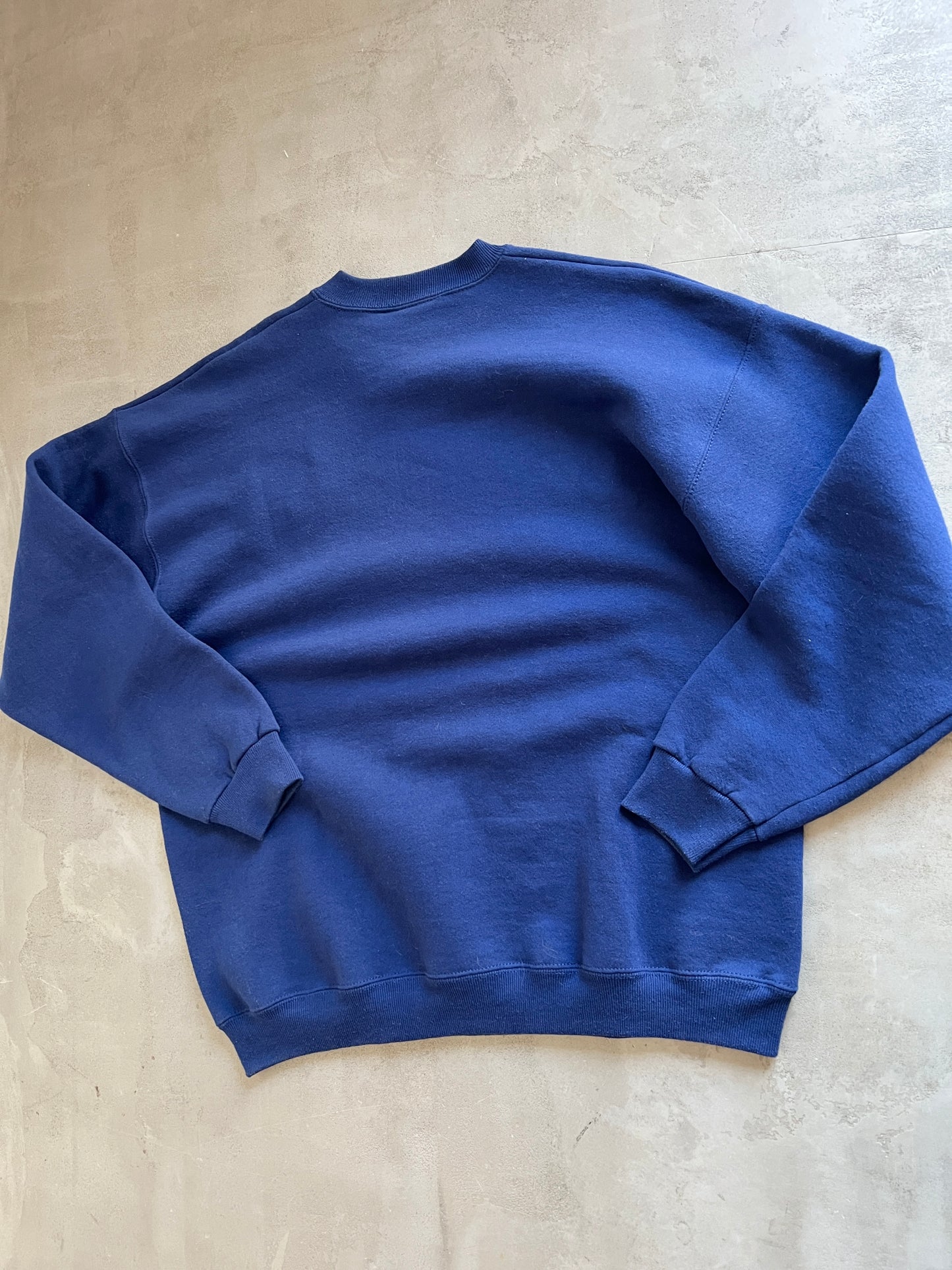 NAVY PORSCHE SWEATER - 1990S - XL/L
