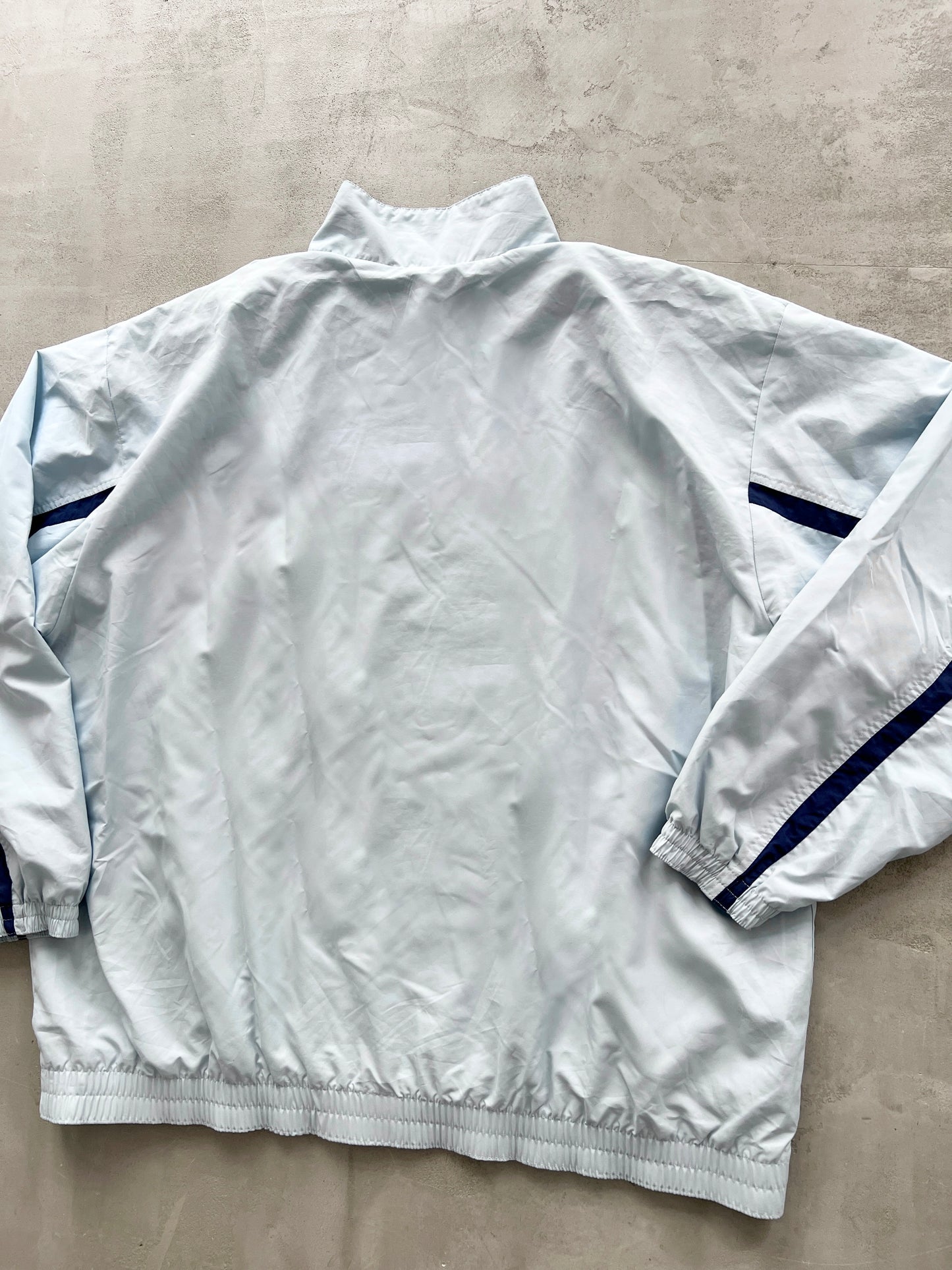 BABY BLUE NIKE TRACK JACKET - 2000S - XXL