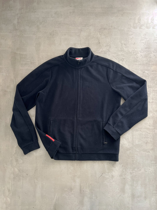 BLACK/DARK NAVY PRADA LINEA ROSSA FLEECE - 2000S - XL/L