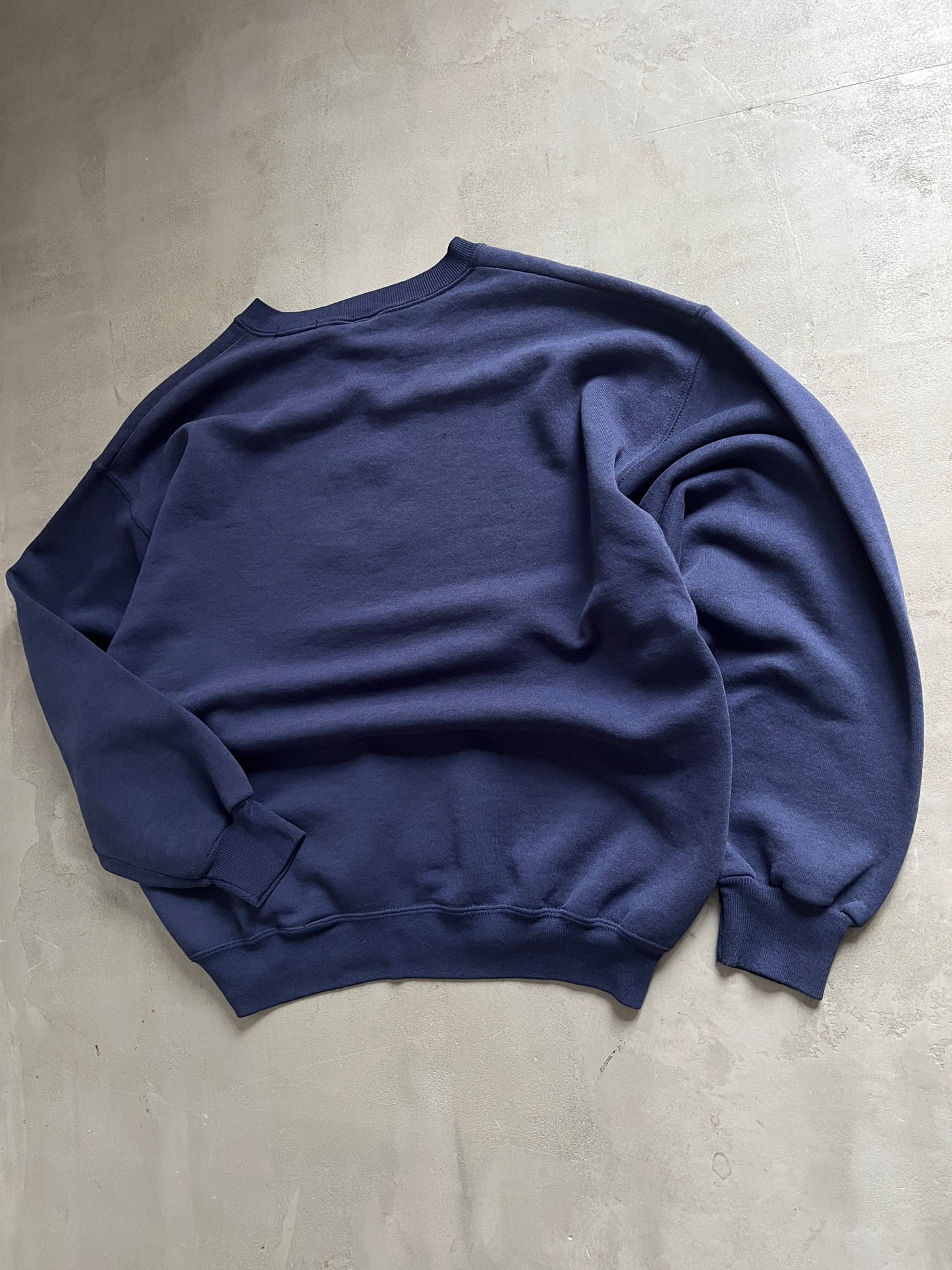 NAVY MERCEDES BENZ SWEATER - 1990S - L