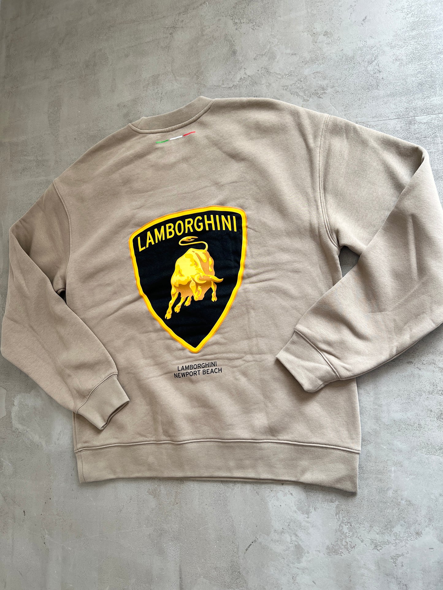 BEIGE LAMBORGHINI SWEATER - 2000S - XL