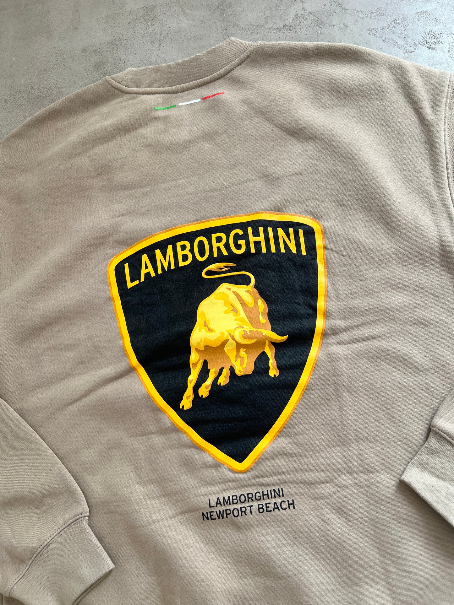 BEIGE LAMBORGHINI SWEATER - 2000S - XL