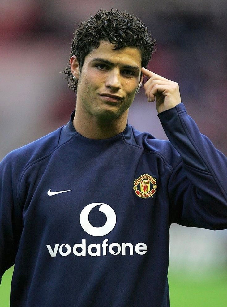 NAVY MANCHESTER UNITED SWEATER - 1990S - L/M