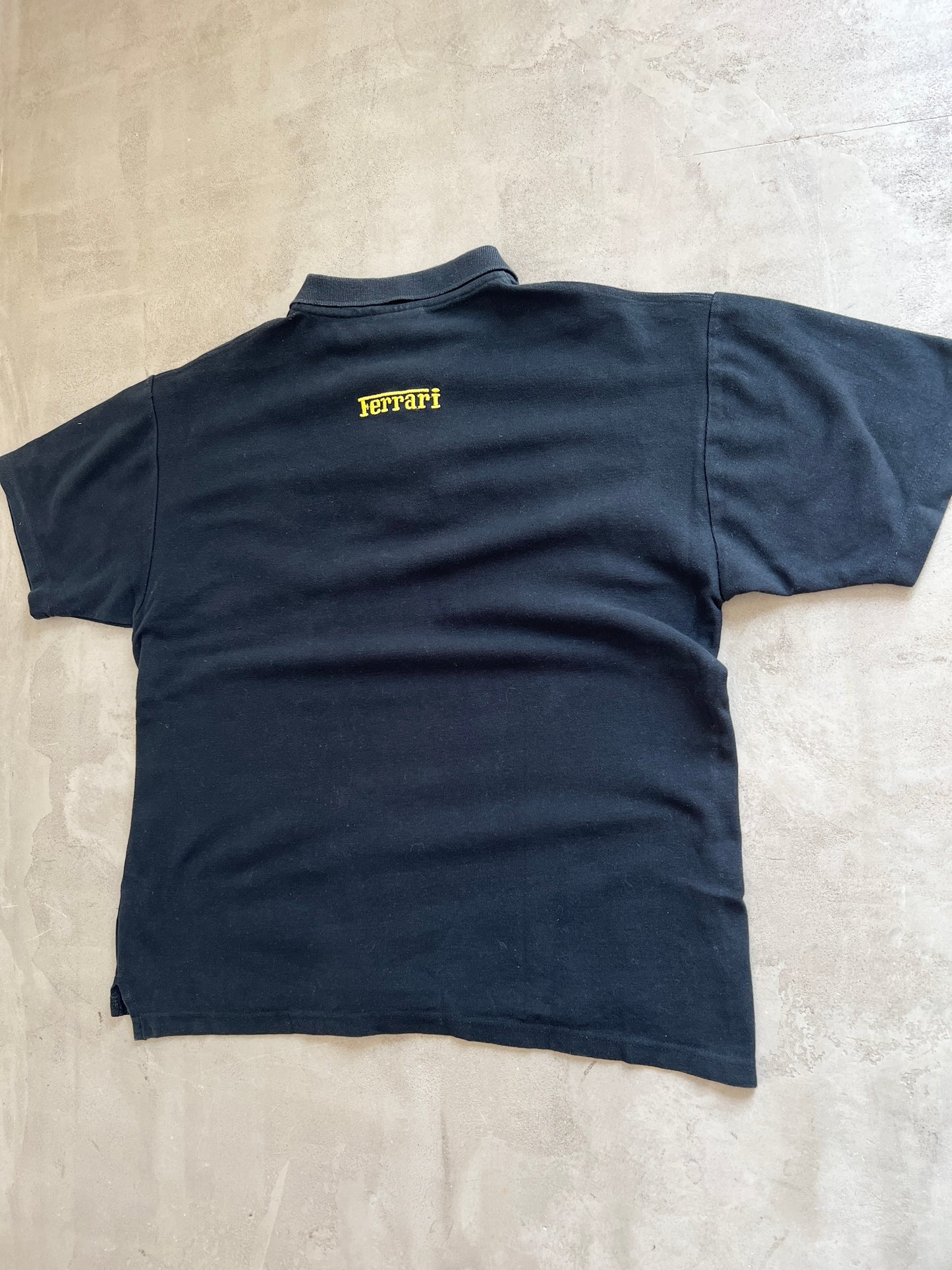 BLACK FERRARI POLO - 1990S - M