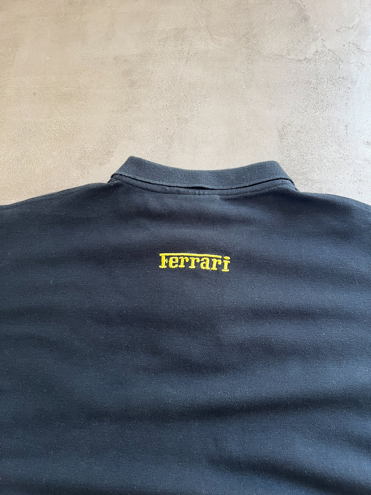 BLACK FERRARI POLO - 1990S - M