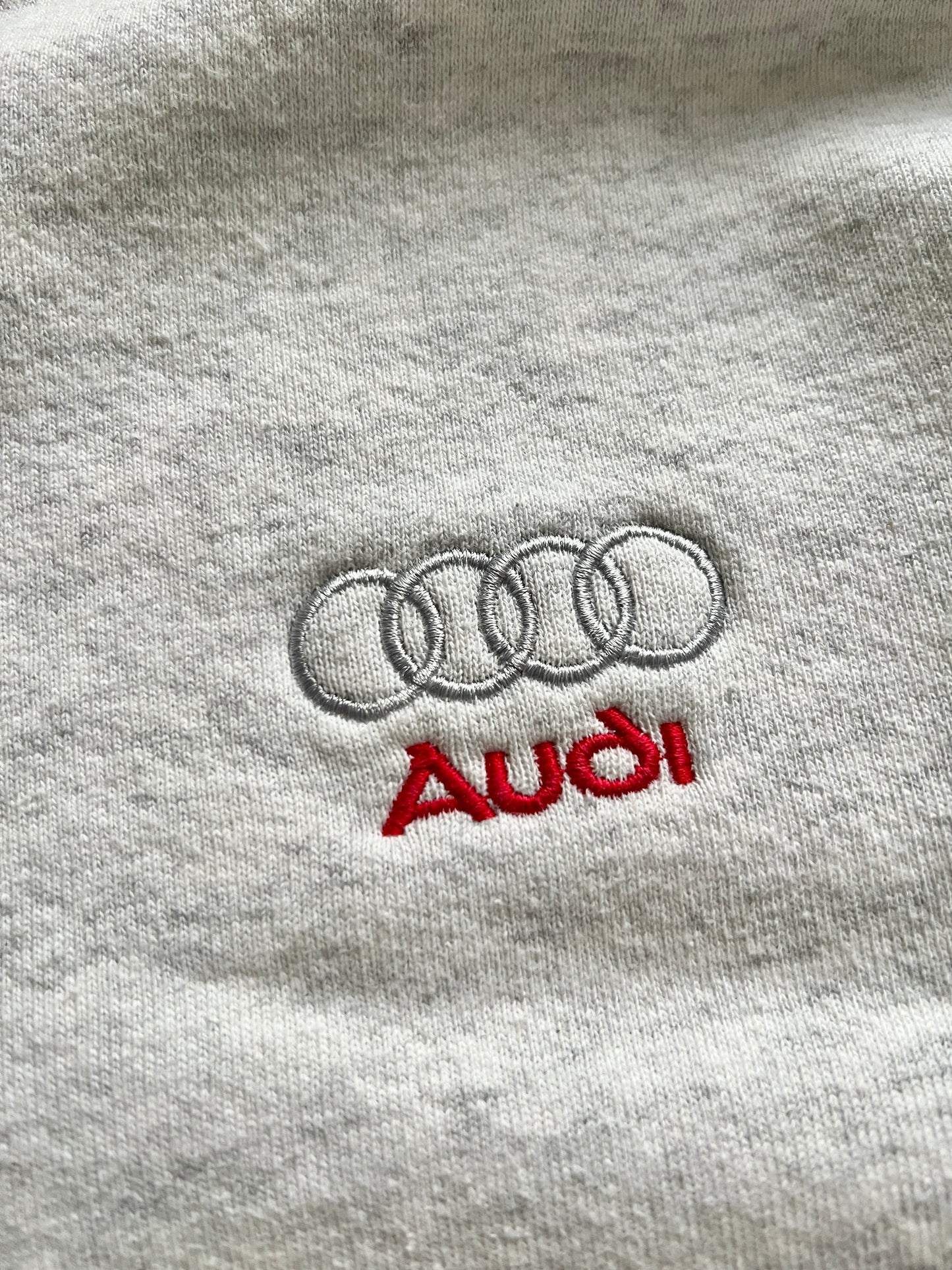 GREY AUDI SWEATER - 1990S - M