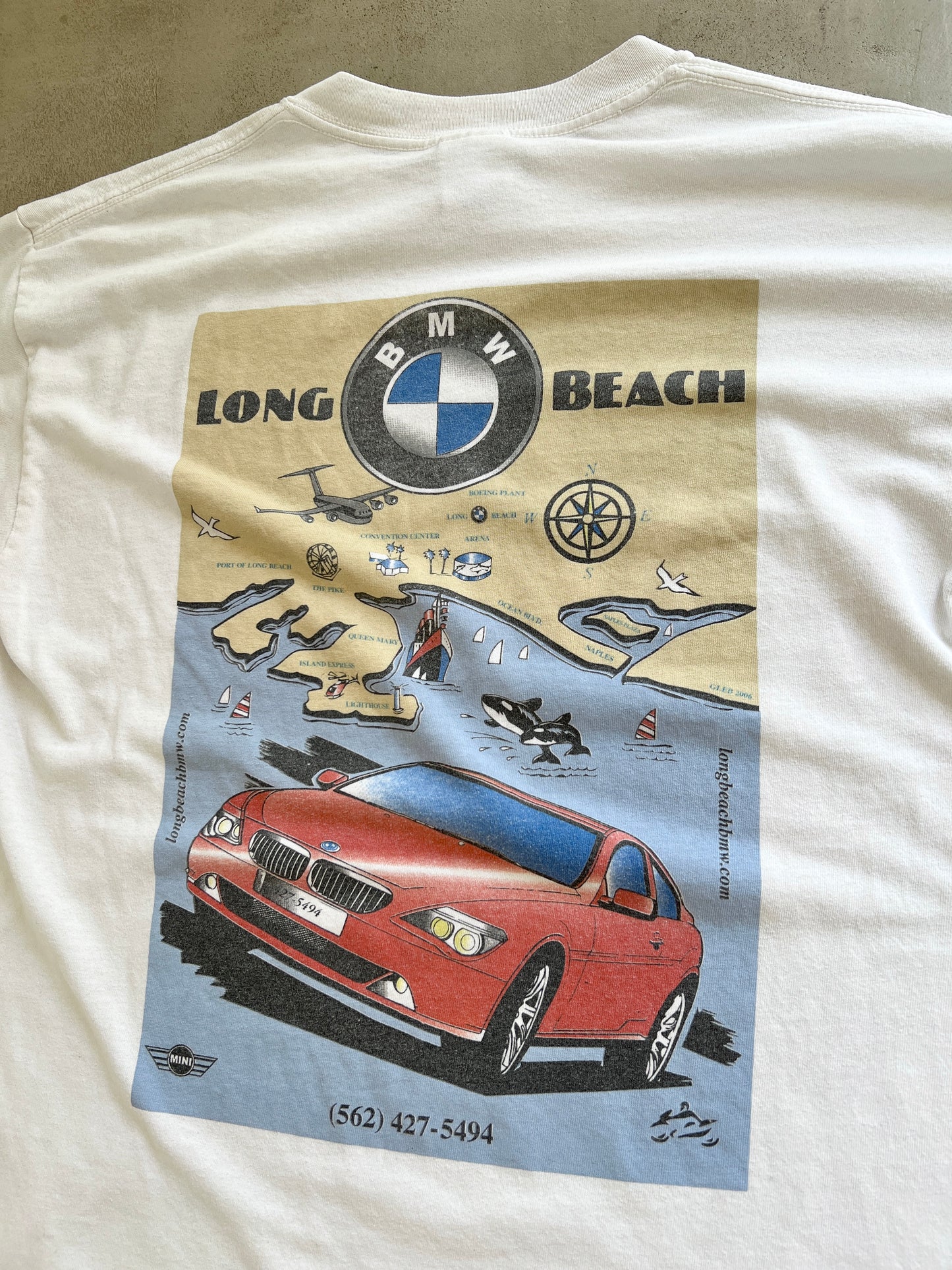 WHITE BMW TEE - 2000S - M