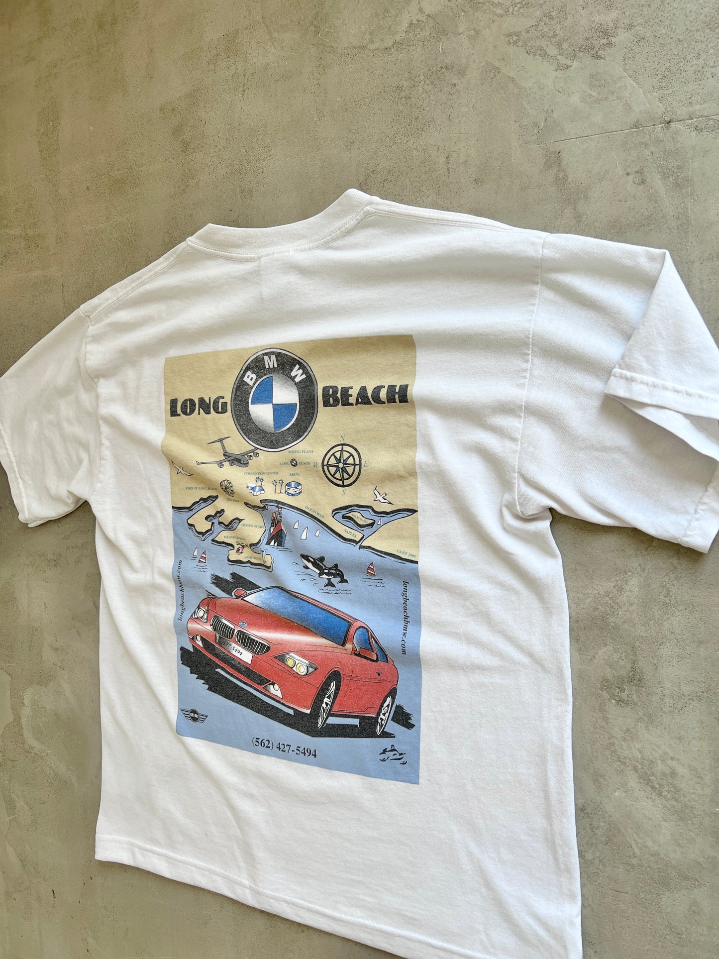 WHITE BMW TEE - 2000S - M