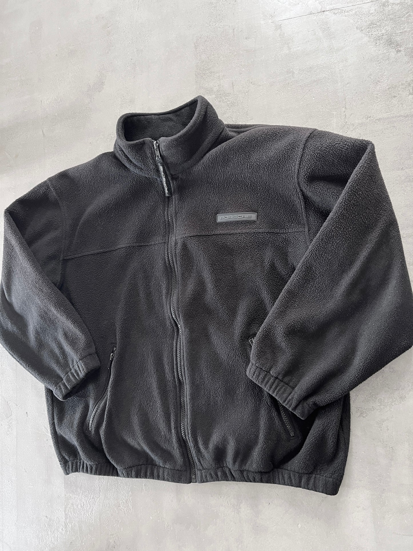 BLACK PORSCHE FLEECE - 1990S - M/L