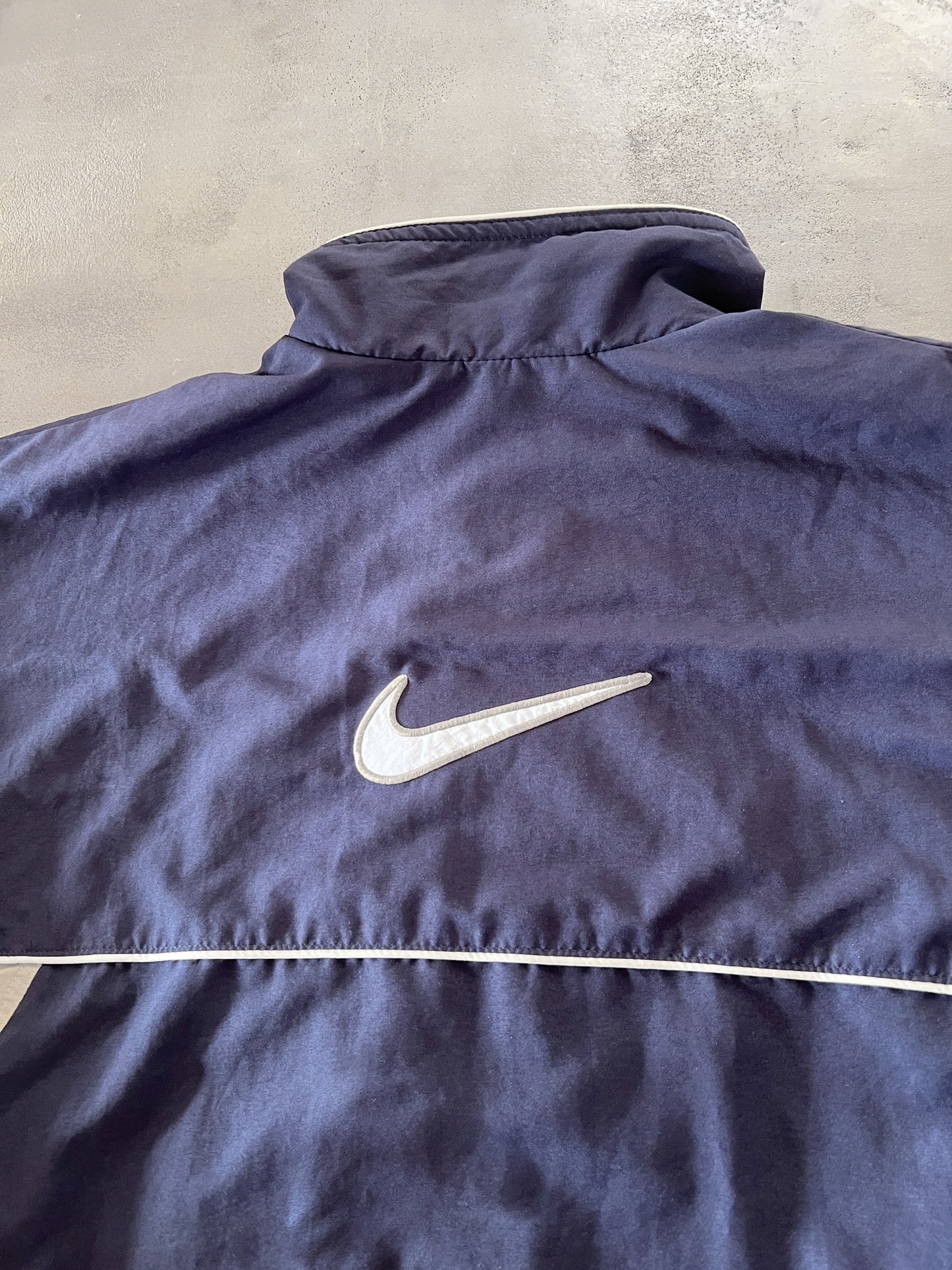 NAVY NIKE TRACK JACKET - 2000S - L/XL