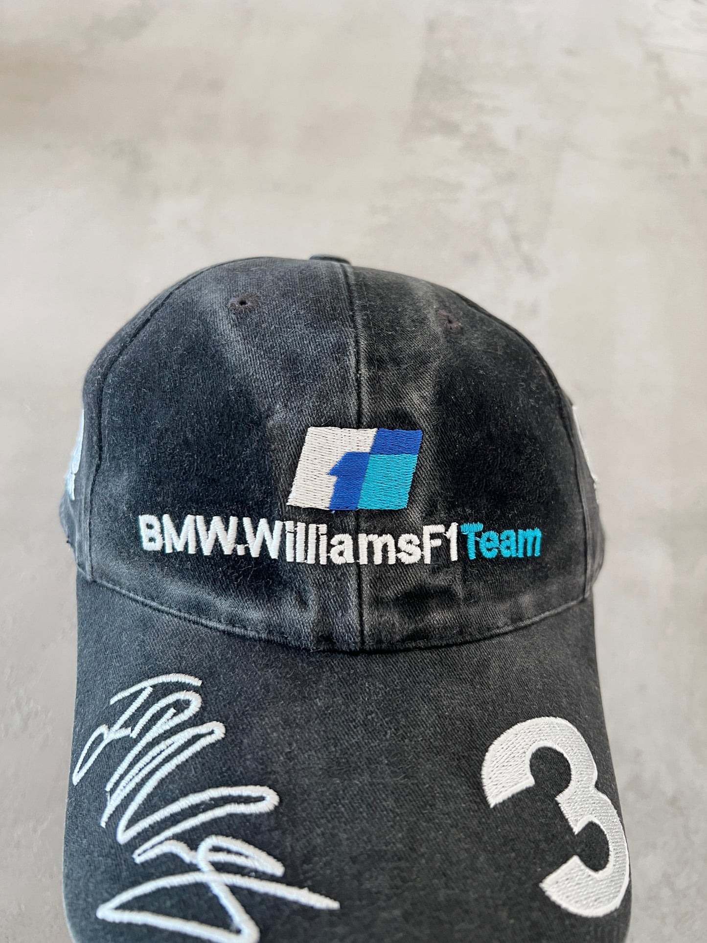 FADED BLACK BMW RACING CAP - 2000S