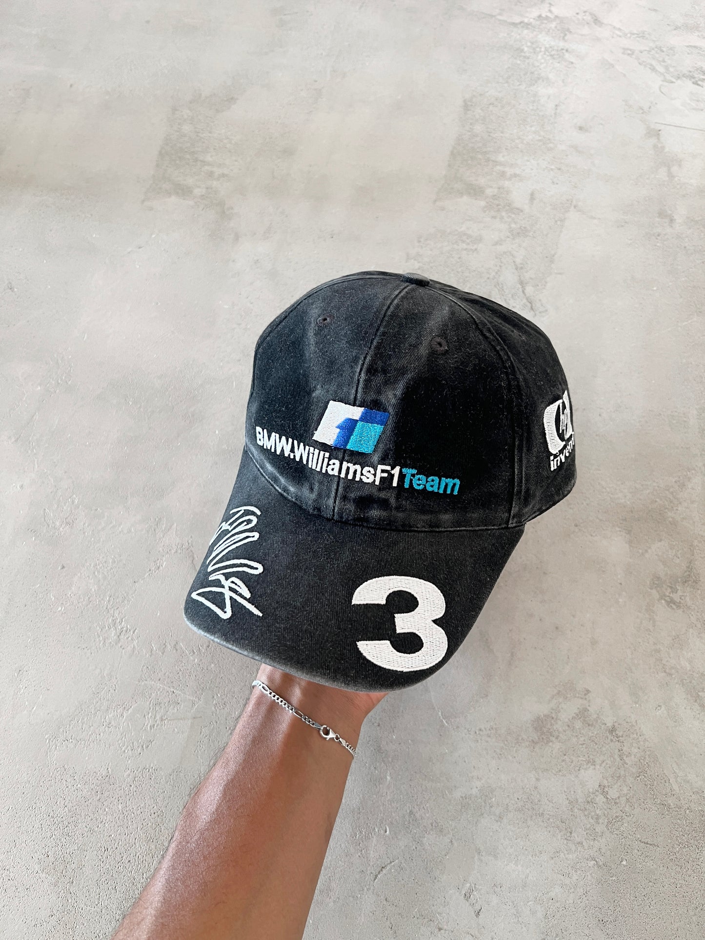 FADED BLACK BMW RACING CAP - 2000S
