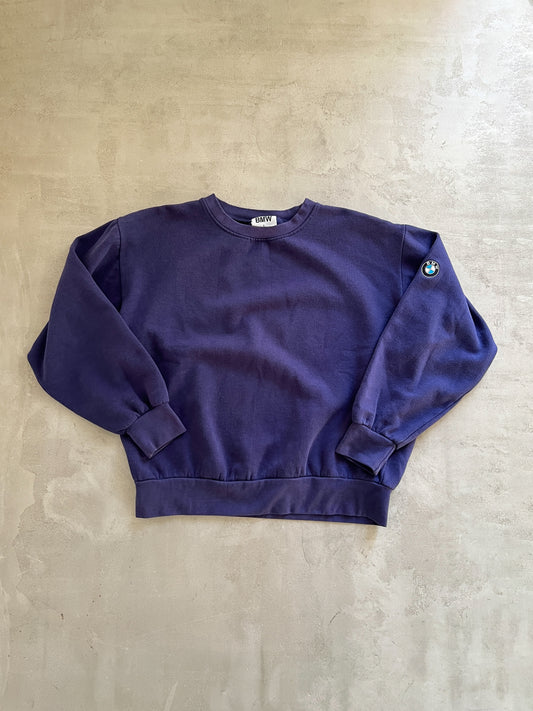 FADED PURPLE/NAVY BMW SWEATER - 1990S - S