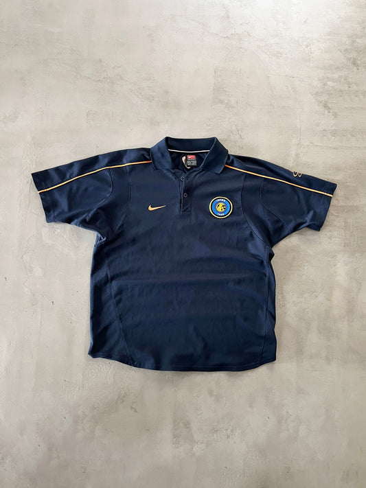 NAVY INTER MILAN NIKE POLO - 2000S - L/M