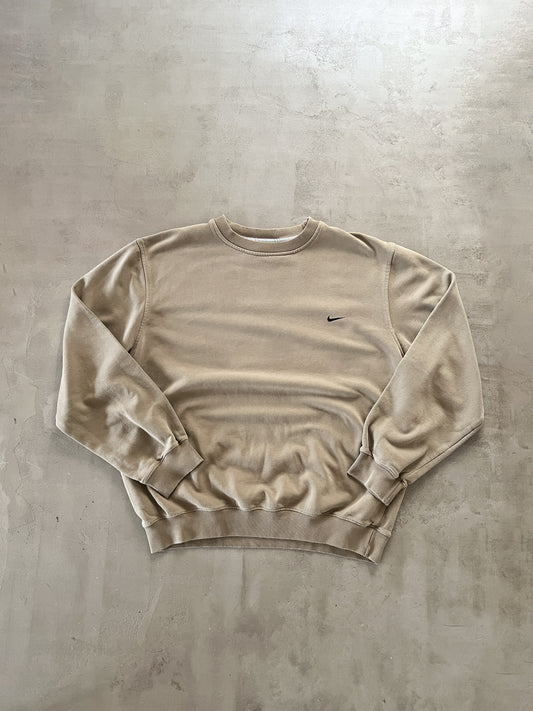 BEIGE NIKE SWEATER - 2000S - M