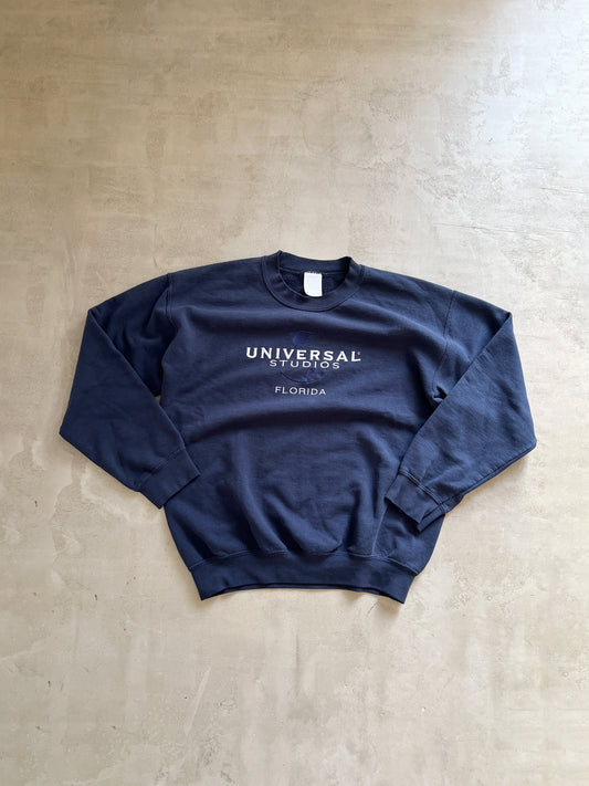 NAVY UNIVERSAL SWEATER - 1990S - M