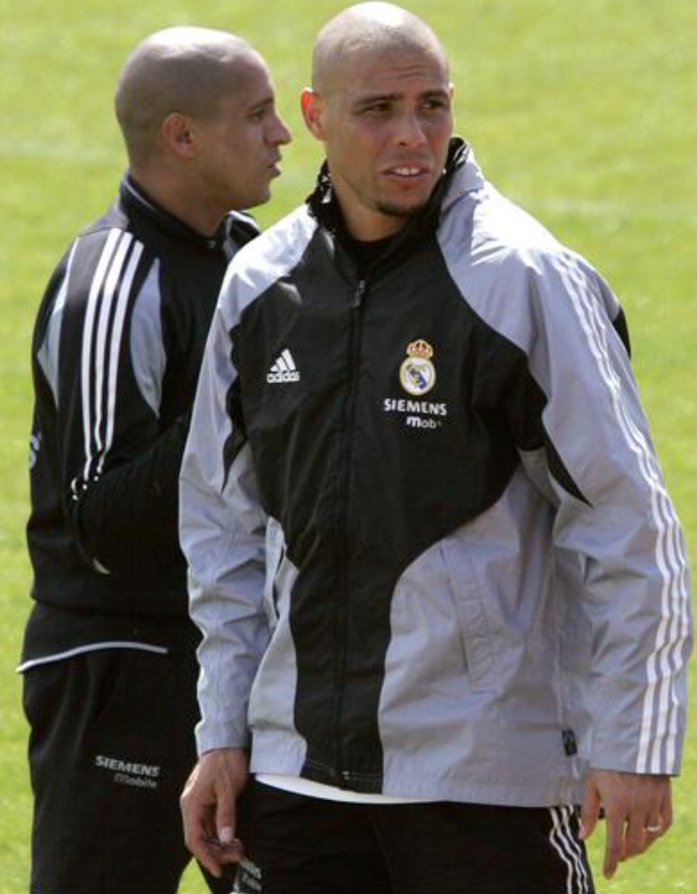 GREY REAL MADRID TRACK JACKET - 2004 - L