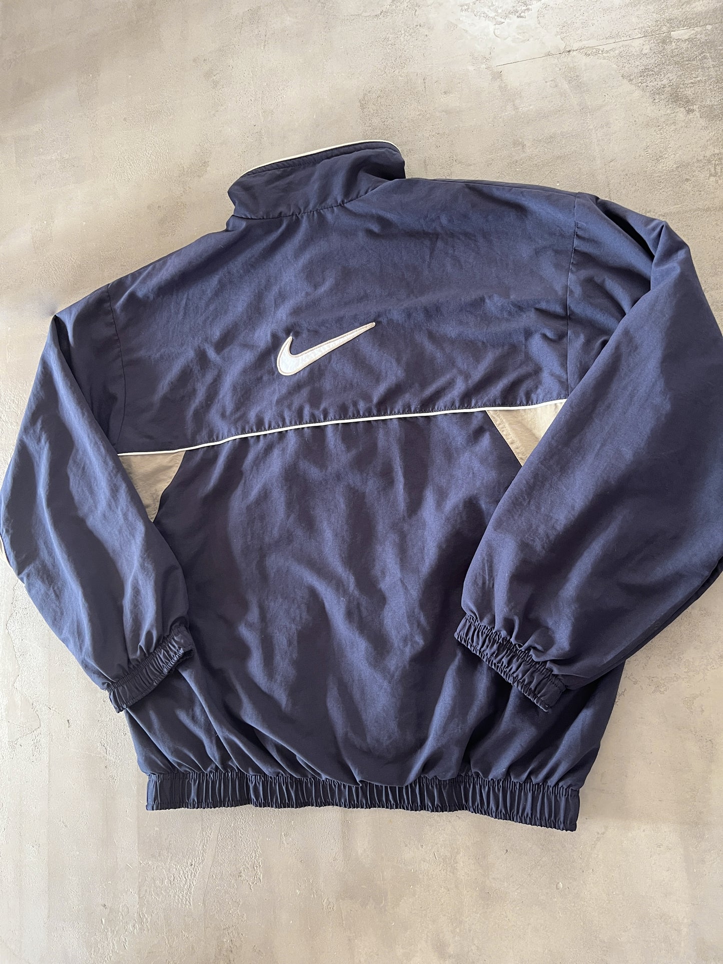 NAVY NIKE TRACK JACKET - 2000S - L/XL