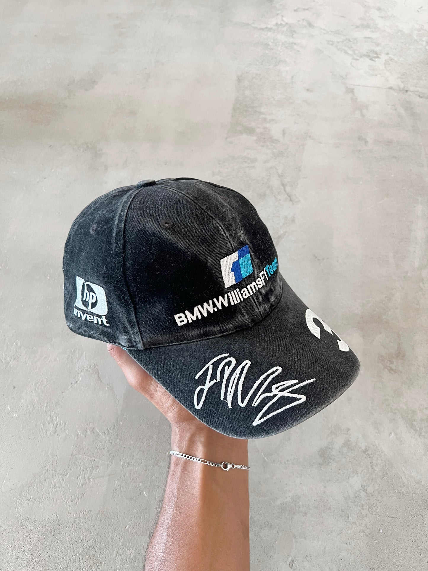 FADED BLACK BMW RACING CAP - 2000S