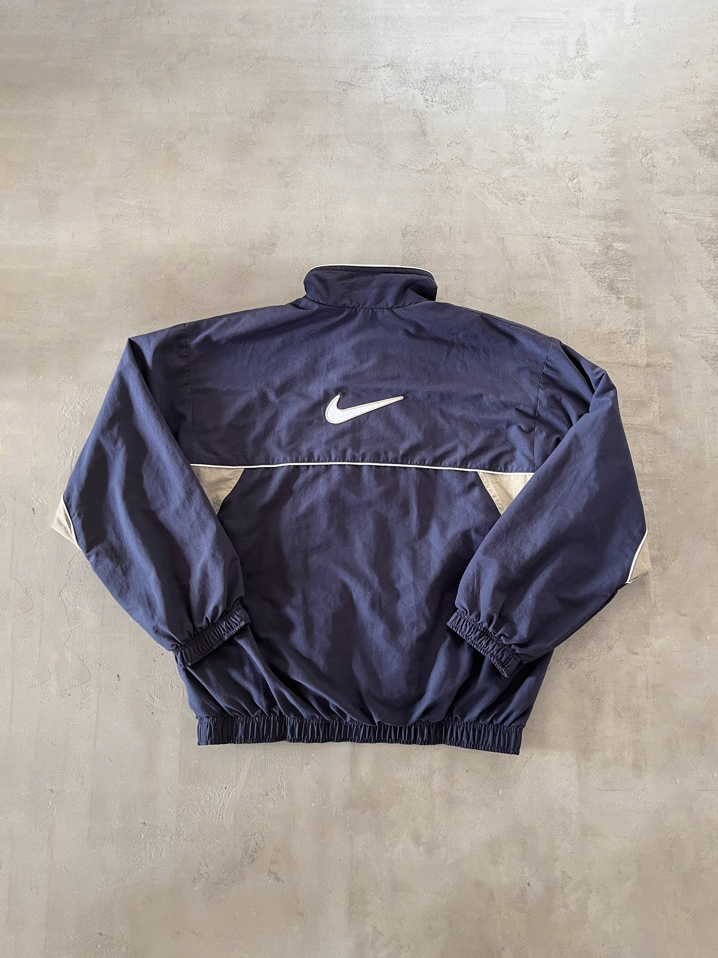 NAVY NIKE TRACK JACKET - 2000S - L/XL
