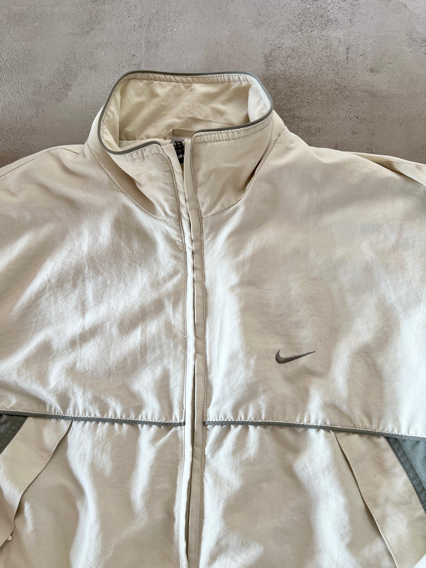 CREME NIKE TRACK JACKET - 2000S - L