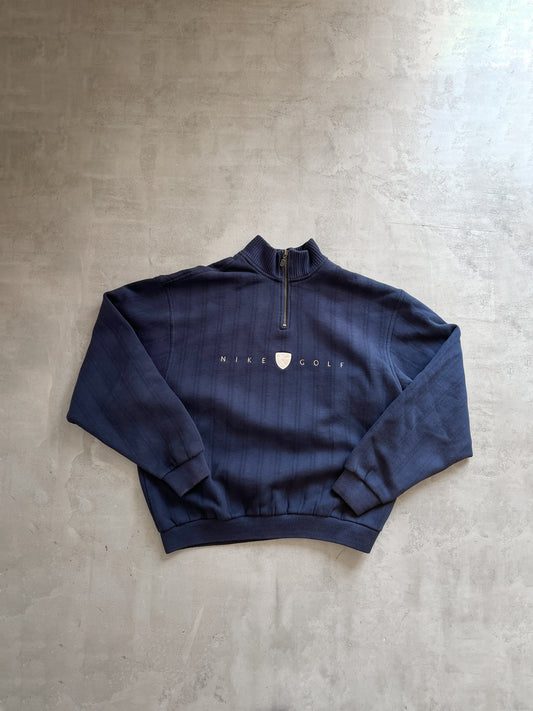 NAVY NIKE GOLF HALF ZIP - 2000S - M