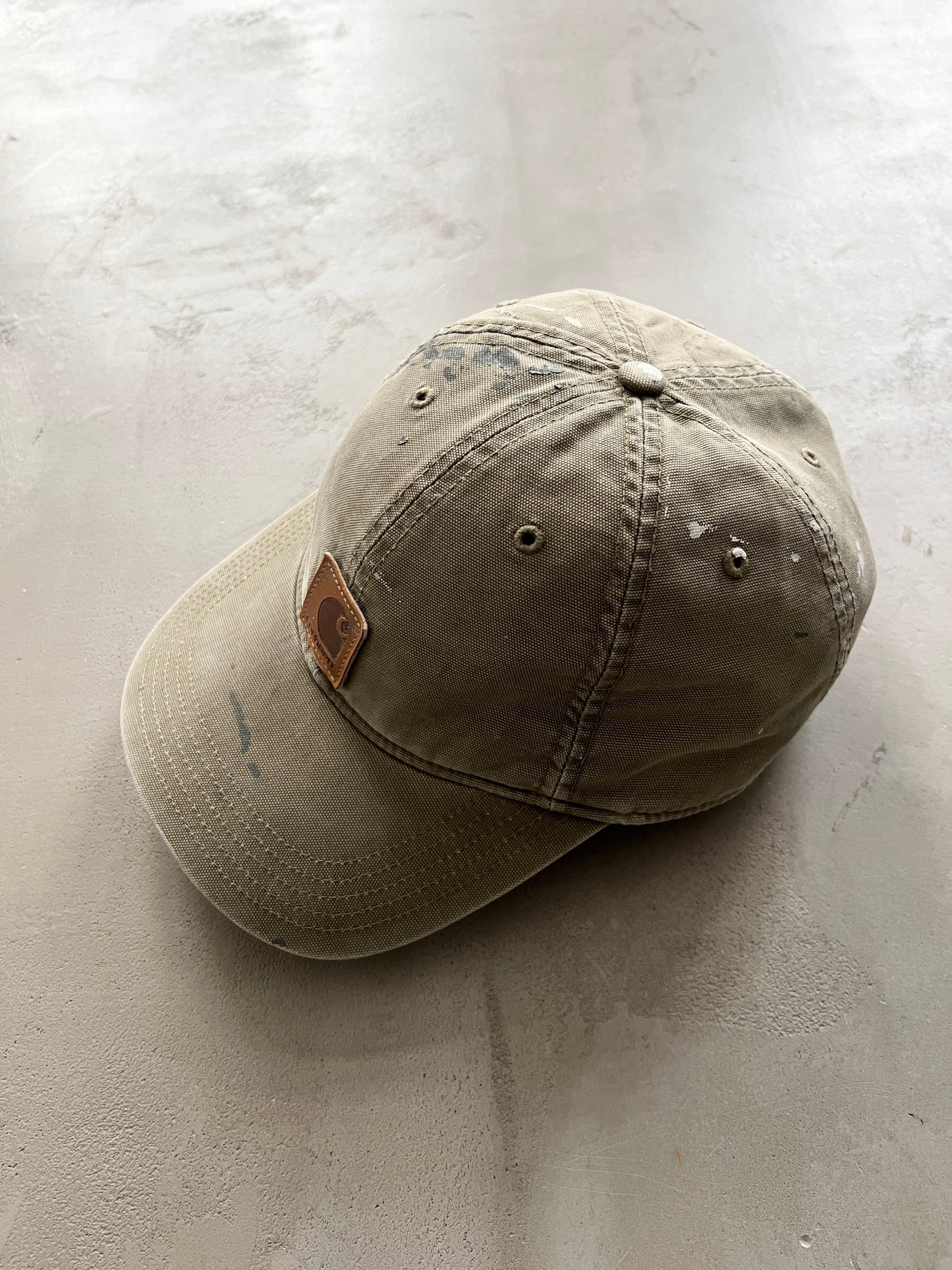 OLIVE DISTRESSED CARHARTT CAP - 2000S