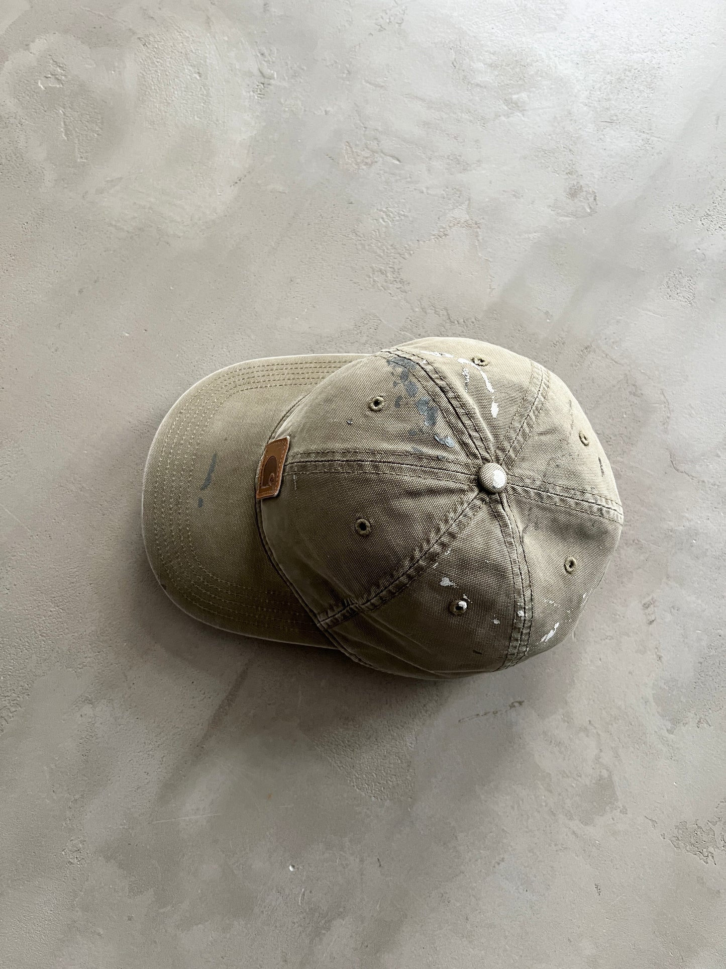 OLIVE DISTRESSED CARHARTT CAP - 2000S