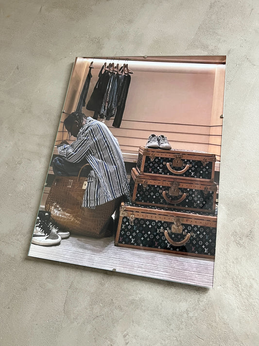 TRAVIS X LOUIS V GLASS PRINT