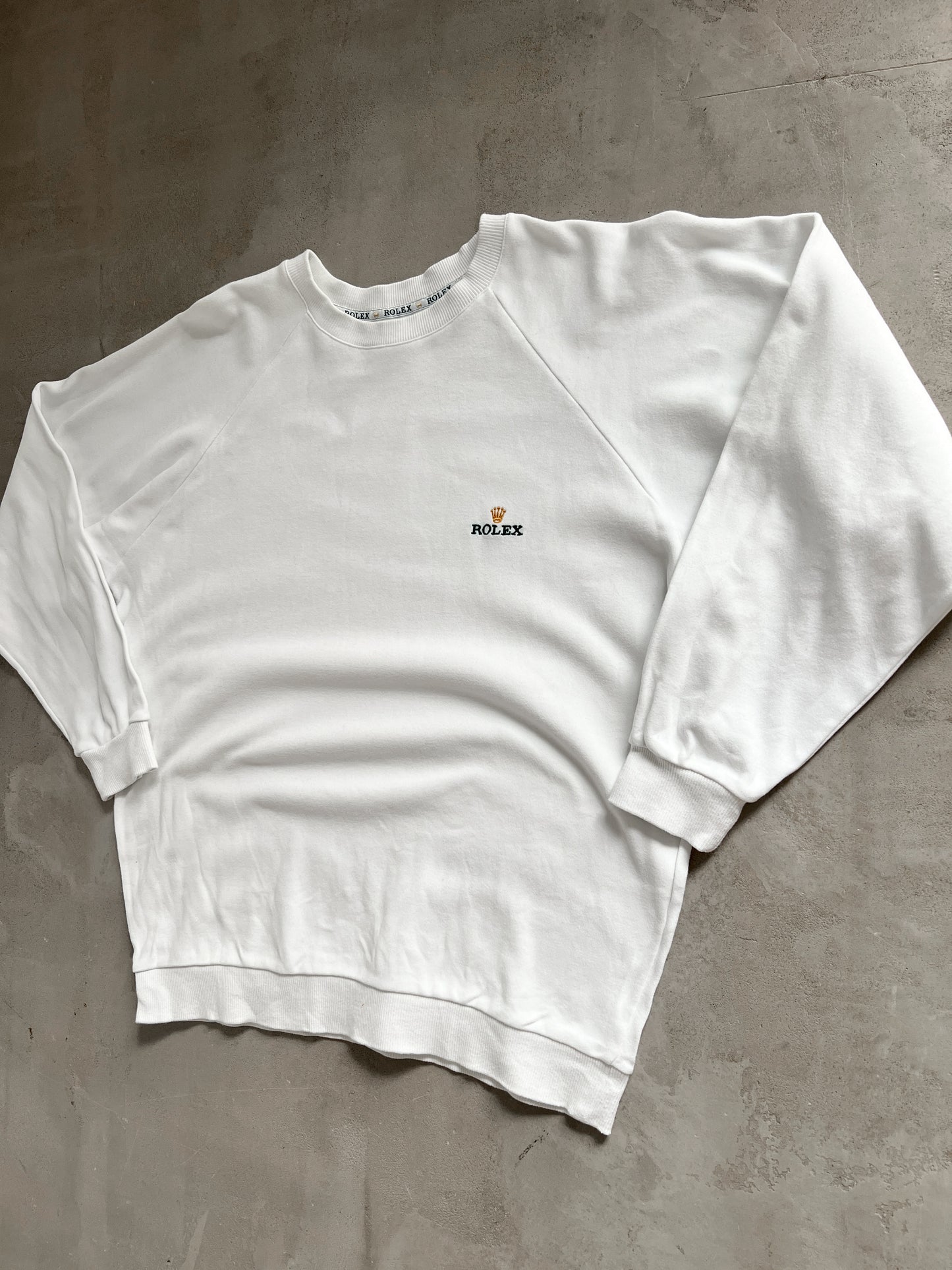 WHITE ROLEX SWEATER - 2000S - S