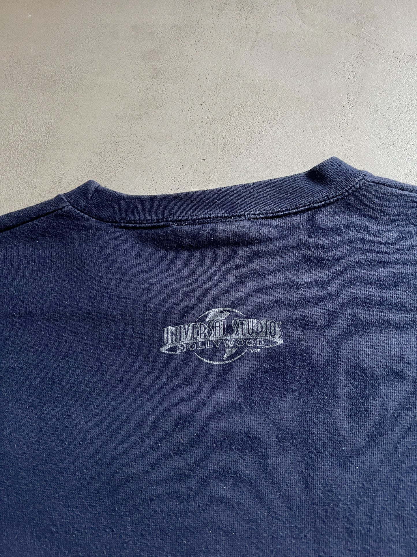 NAVY UNIVERSAL STUDIOS PROMO SWEATER - 1990S - XL/L